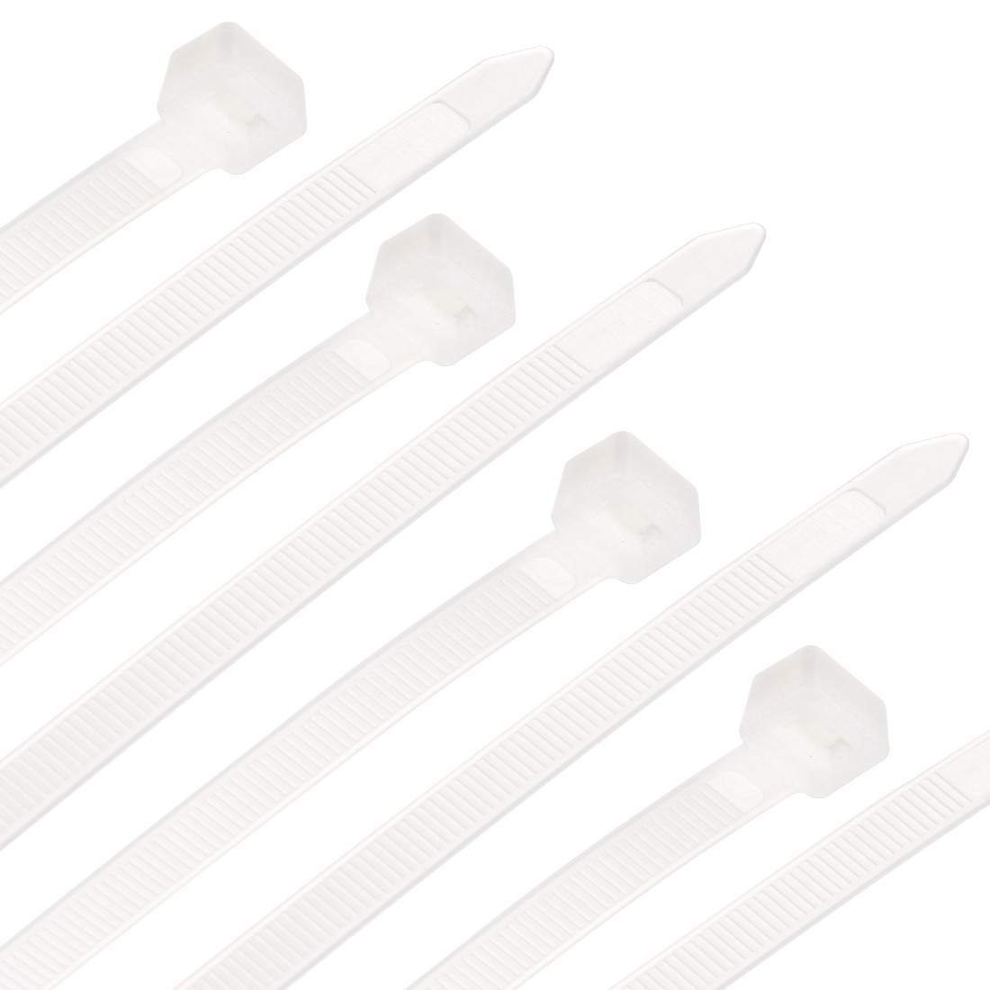 Nylon Cable Ties 20 Inch Self-Locking Zip Ties 0.2 Inch Width White 25pcs