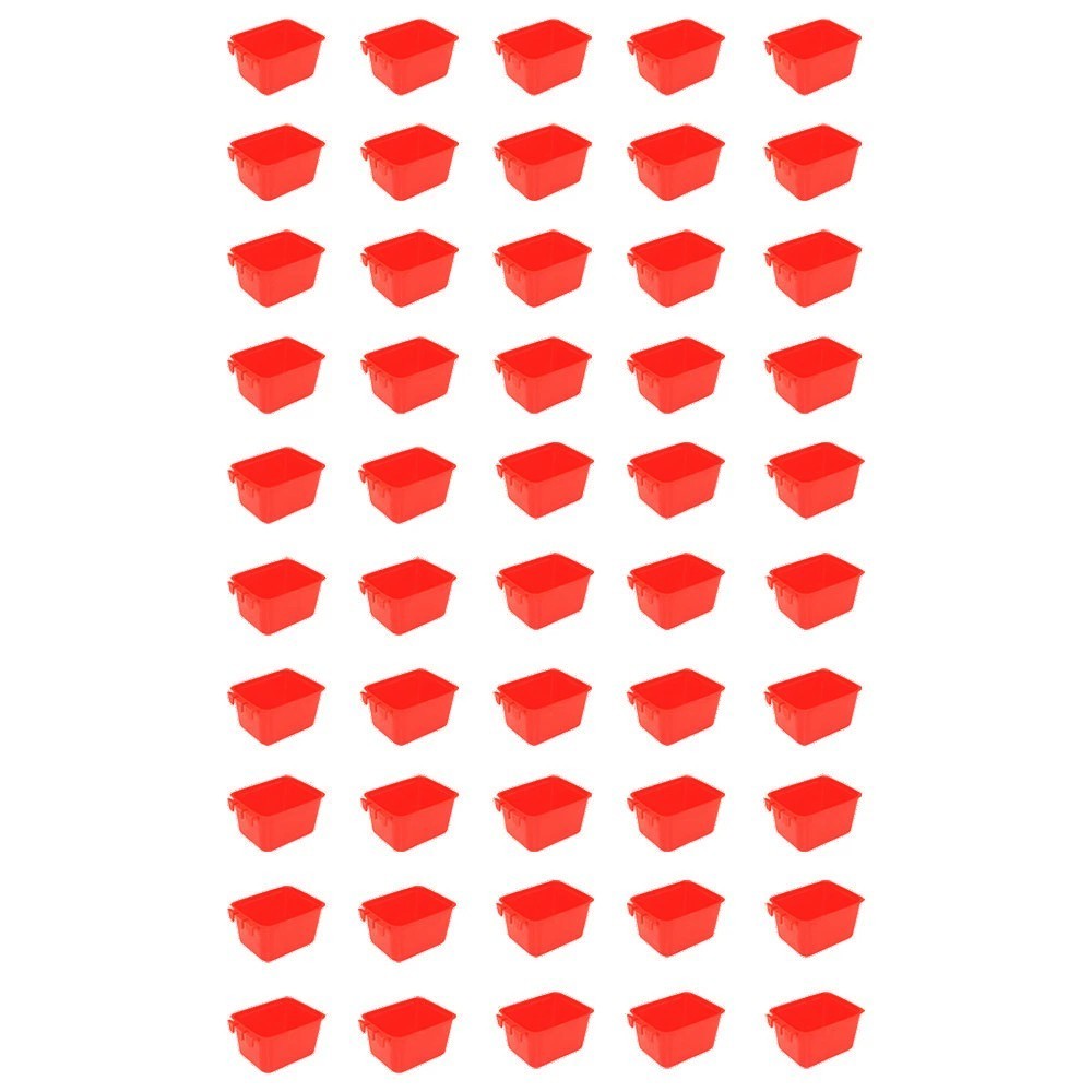(Pack of 80) Red Cage Cups hold 1 Pint / 16 fl oz to Hang Feed & Water for Pets