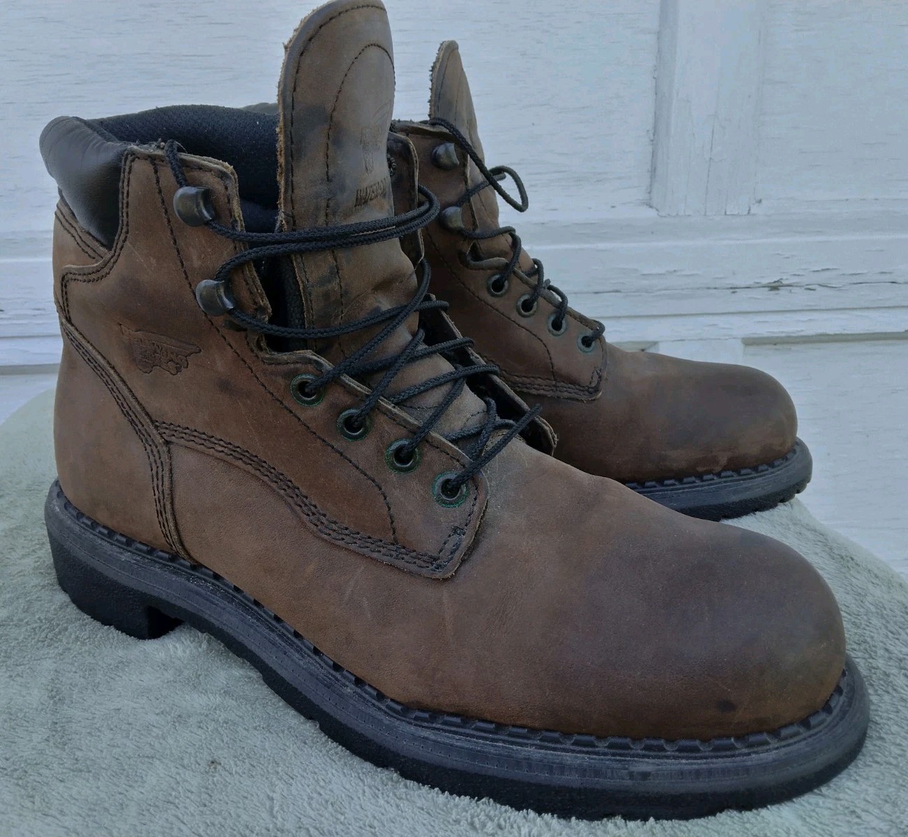 Size 10 D Red Wing Dynaforce 1206 Brown Waterproof Leather Soft Toe Work Boots
