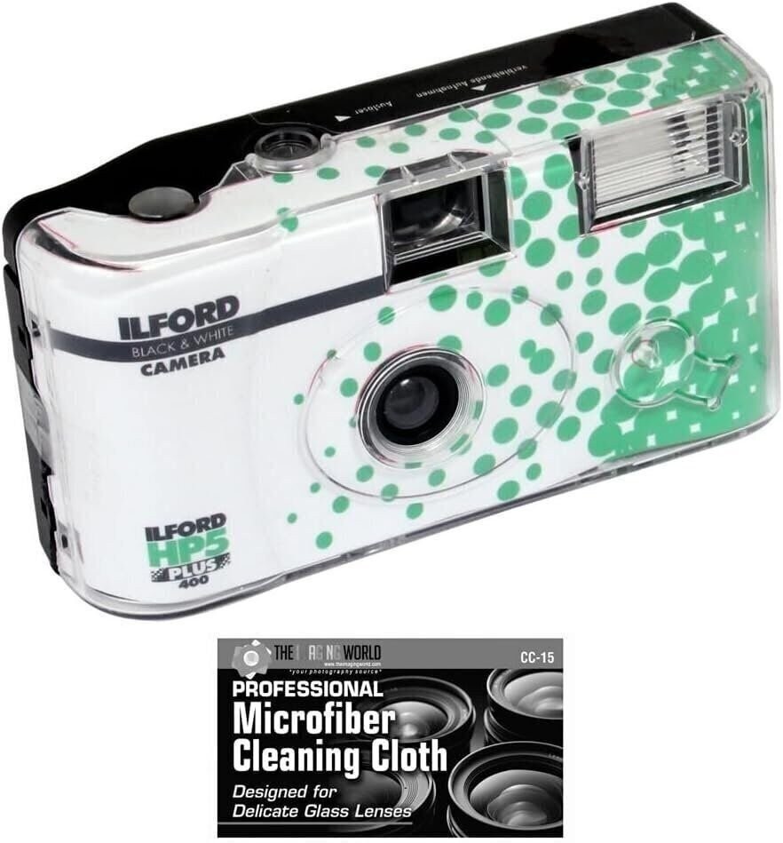 Ilford HP5 35mm B&W One-Time Single-Use Disposable Camera with Flash...