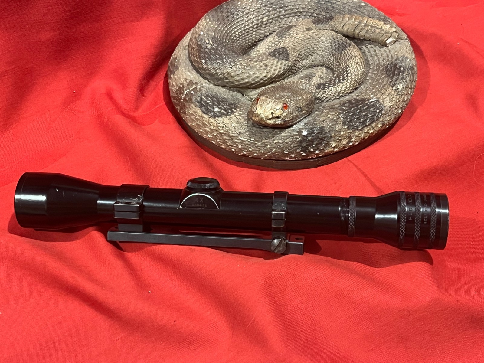 All REDFIELD BEAR CUB 4X Scope, JR Base & Ring set for WINCHESTER M70 & M54
