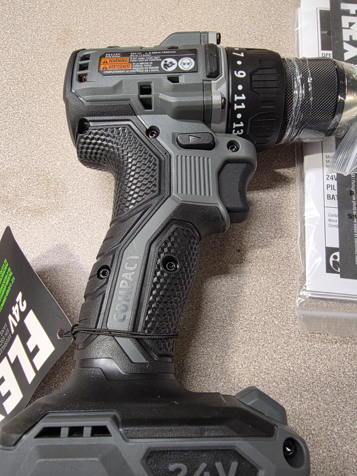 FLEX 24V Compact Drill Driver FX1131 Brushless Tool Only NEW