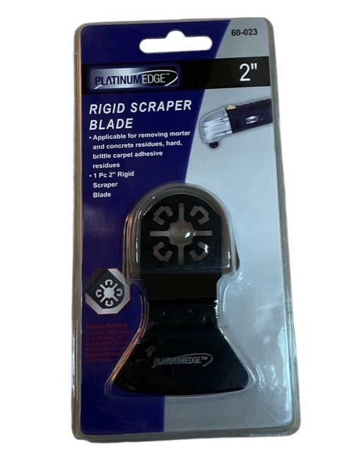 Rigid Scraper Blade Mortar Concrete Residues Carpet Adhesive Tool 2"