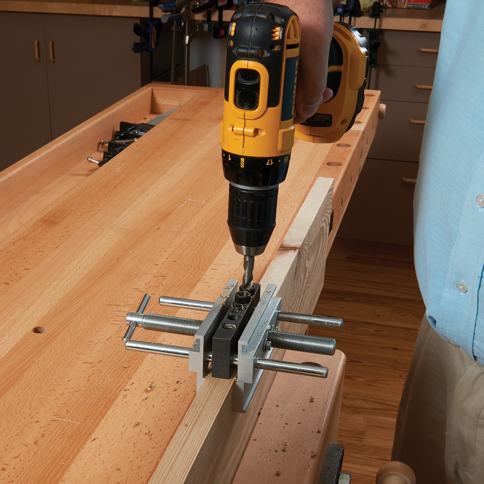 WOODRIVER Wide Capacity Deluxe Doweling Jig