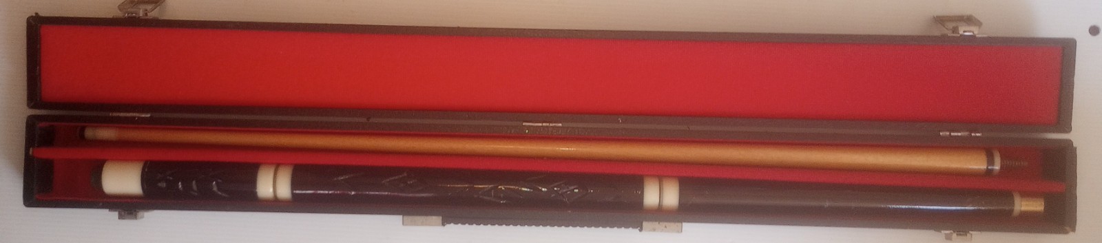 Vintage Pool Cue In Hard Case