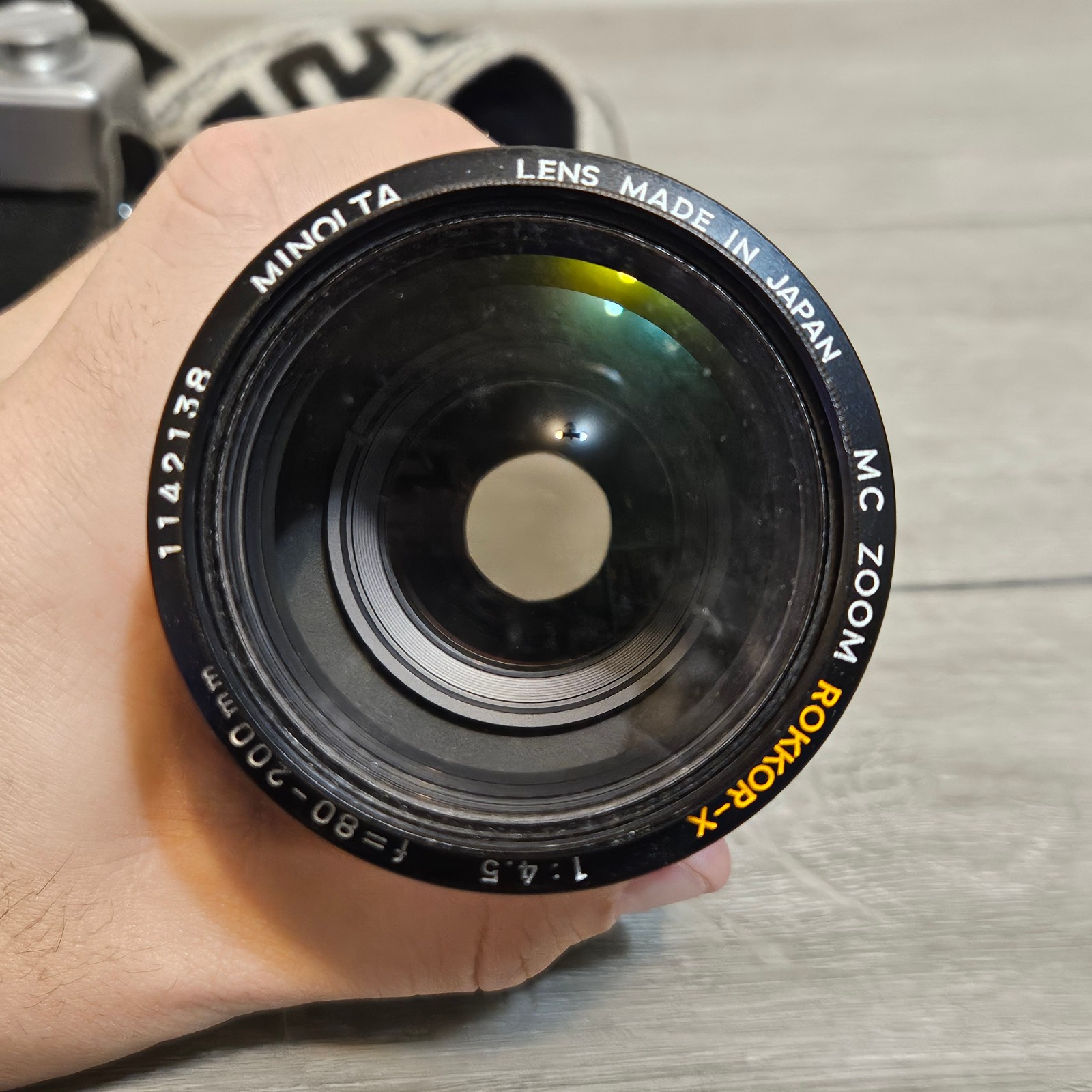 Minolta SRT 201 film camera w Multiple Lens and Strap Untested As Is No Returns
