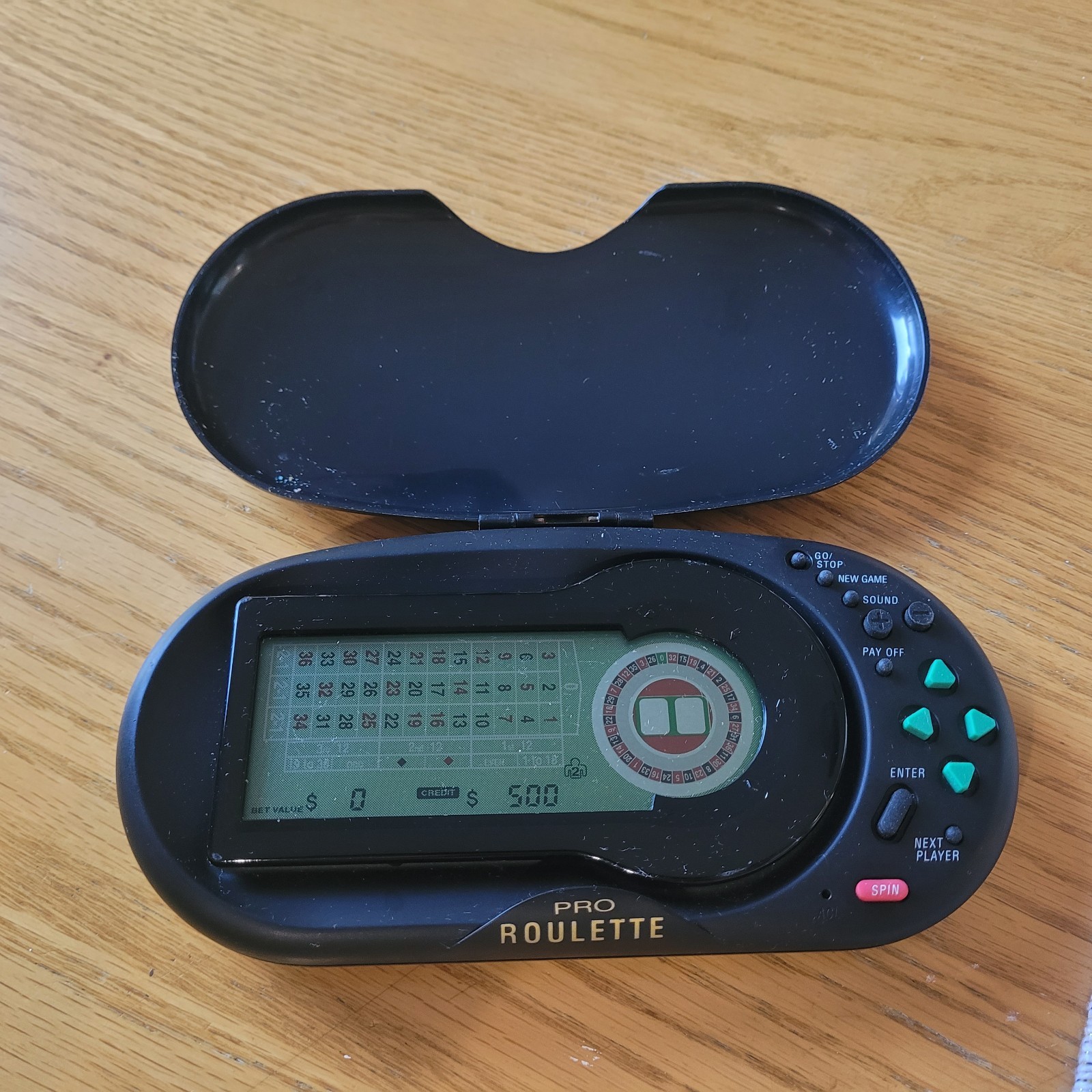 Saitek Handheld Pro Roulette Electronic Casino Game Battery Operate Tested