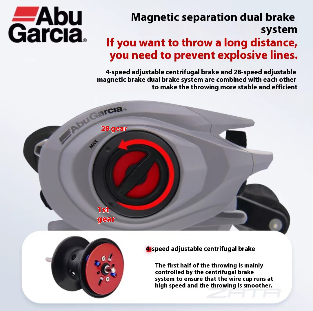 Abu Garcia ZATA Low Profile Baitcast Fishing Reel - Left Hand reel