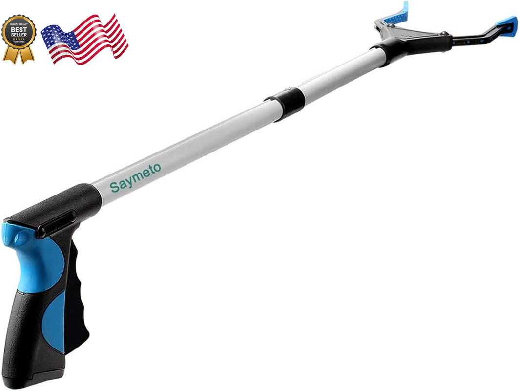Grabber Reacher Tool 32" Foldable Picker Upper Grabber Reaching Tool for Trash
