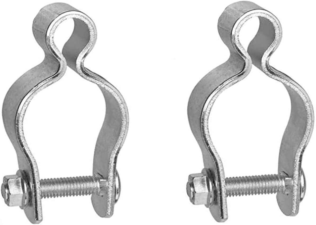 2 Pack 1-5/8Inch Chain Link Fence Frame Gate Post Hinge/Galvanized Steel Zinc Pl