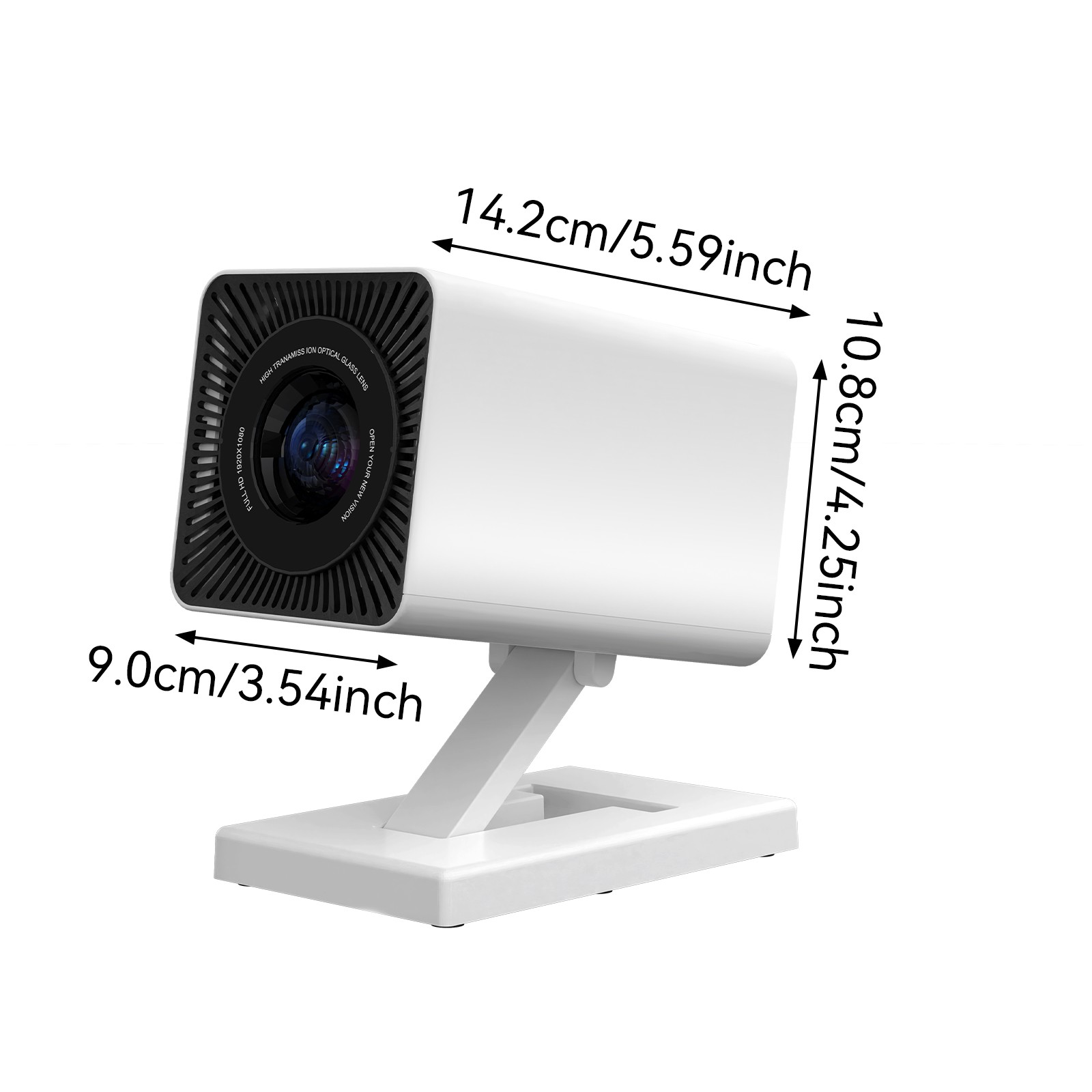 NEW 4K Portable Video Mini Projector WiFi 6 Bluetooth 5.4  for Phone PC Laptop