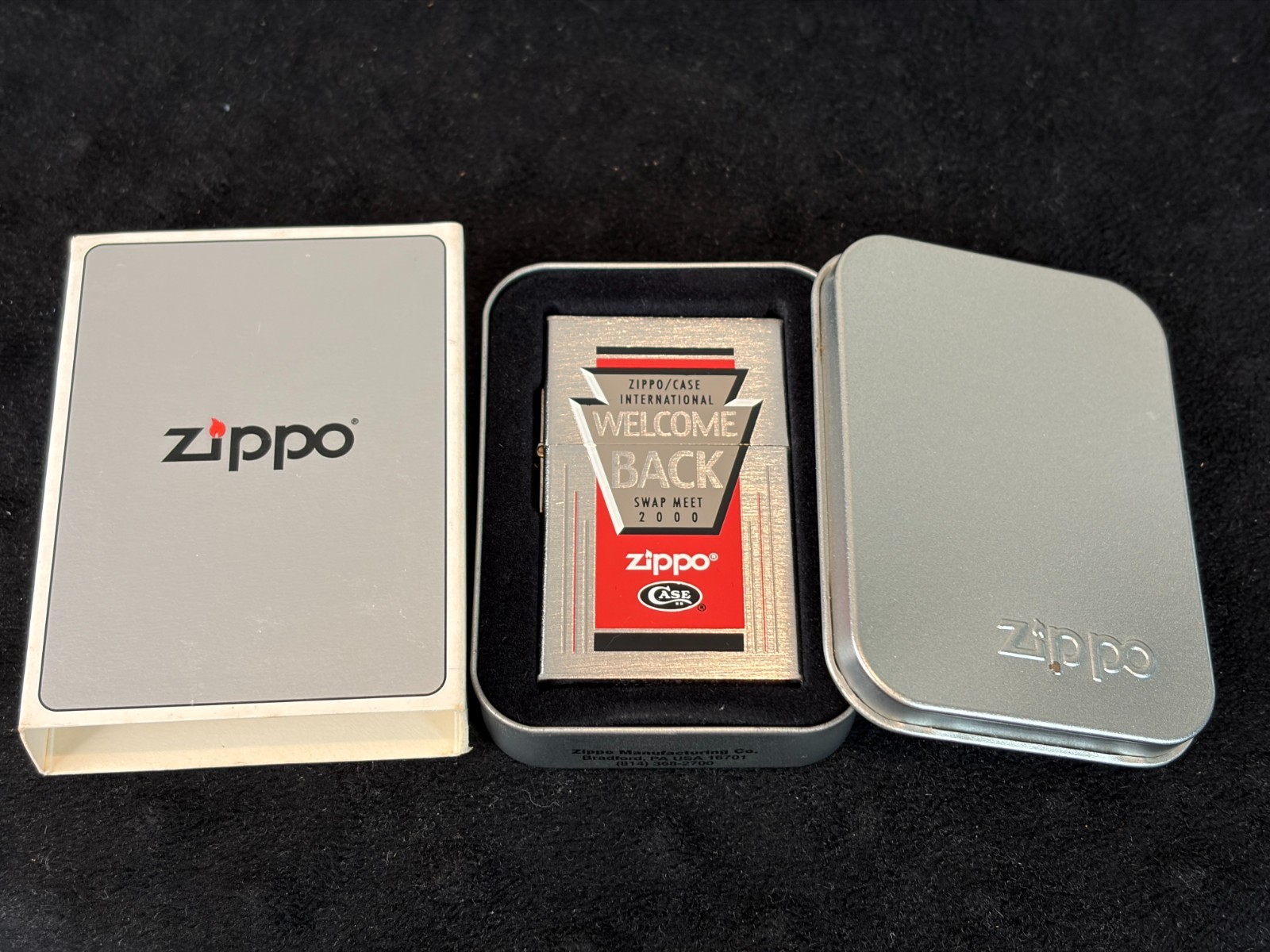 Zippo CASE Swap Meet 2000 Lighter, 1933 Replica First Release, New Unstruck