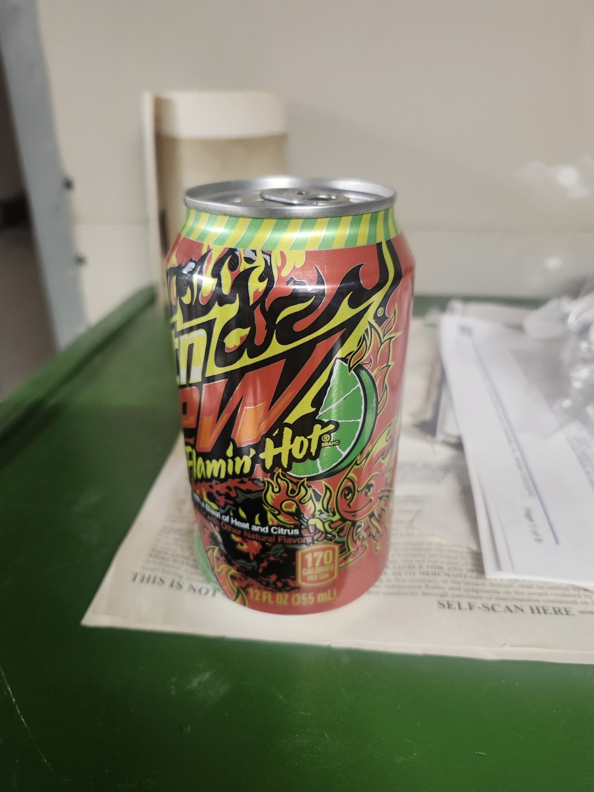Lot of 2 Mountain Dew Flaming Hot 12 oz. FULL CANS Expired 2022 Still Delicious