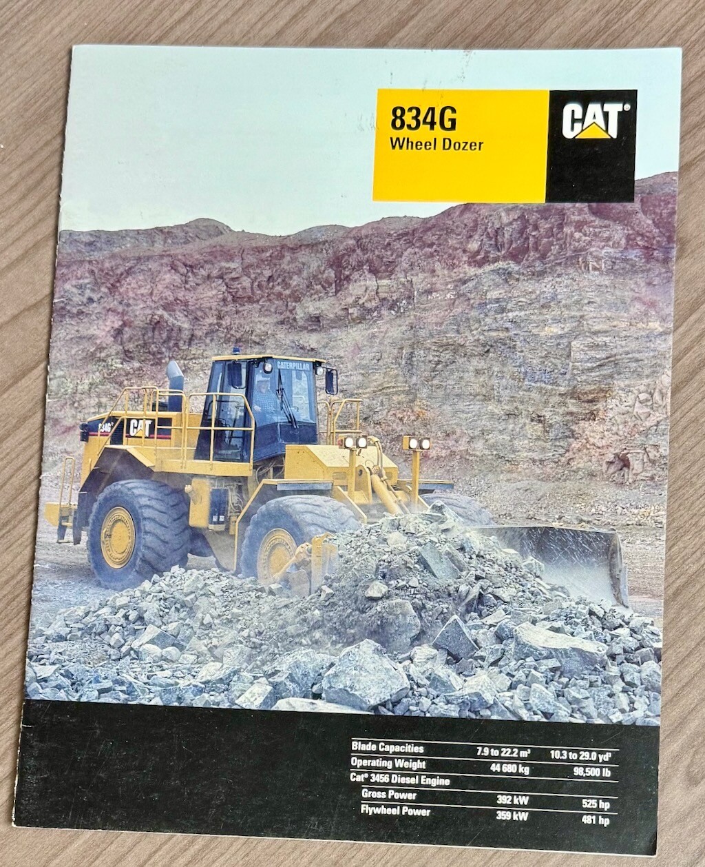 CATERPILLAR BROCHURE 834G Wheel Dozer