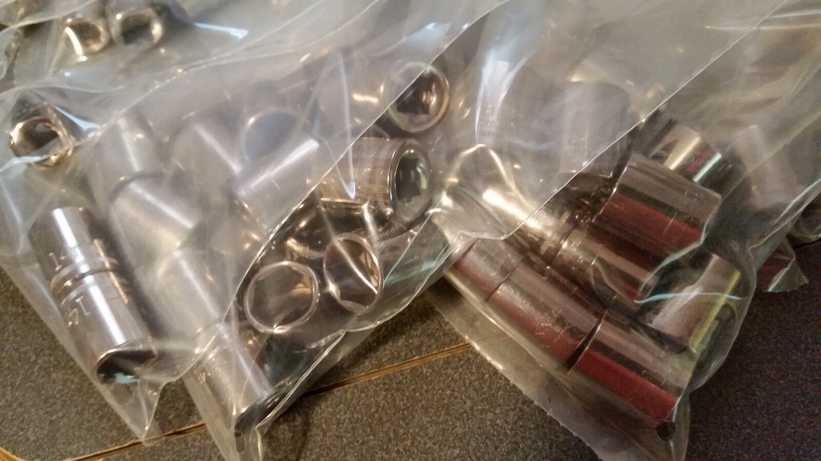 NOS Craftsman G2 series 3/8"drive sockets, 6pt Std length pick size Made in USA!