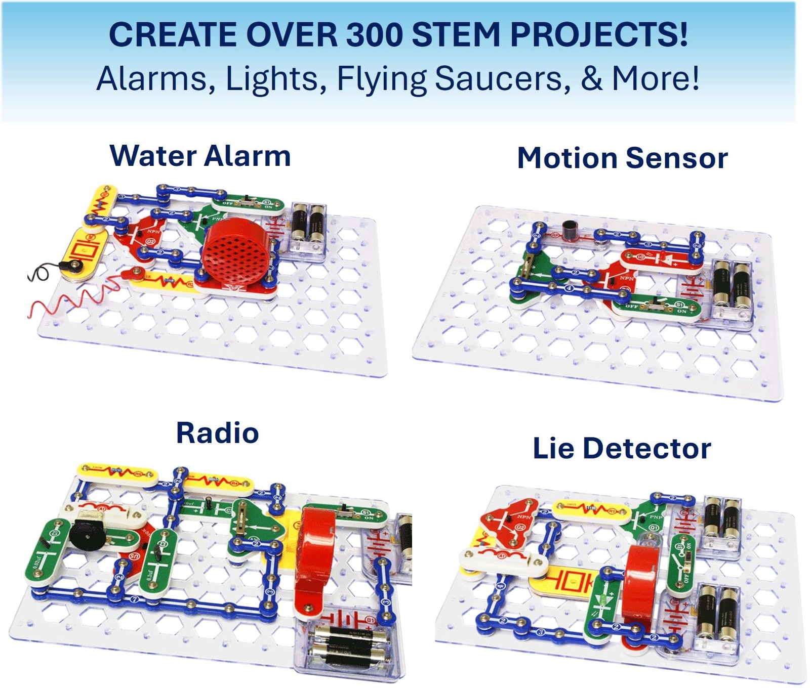 Snap Circuits Classic SC300 Electronics Exploration Kit | Over 300 Projects |...