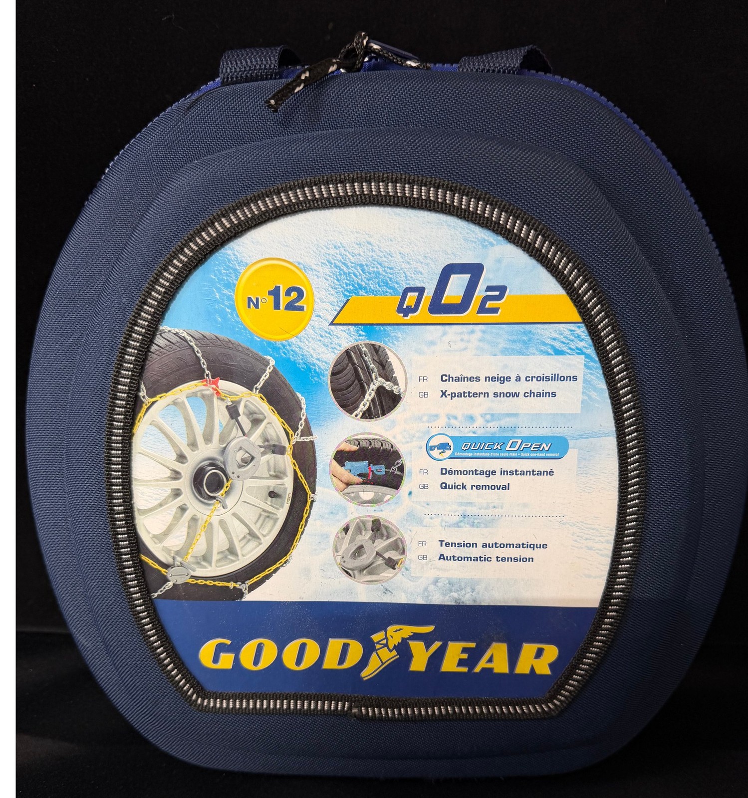 Goodyear Q02 Snow Chains Quick Open 15-18 inch Wheels - Z#1008
