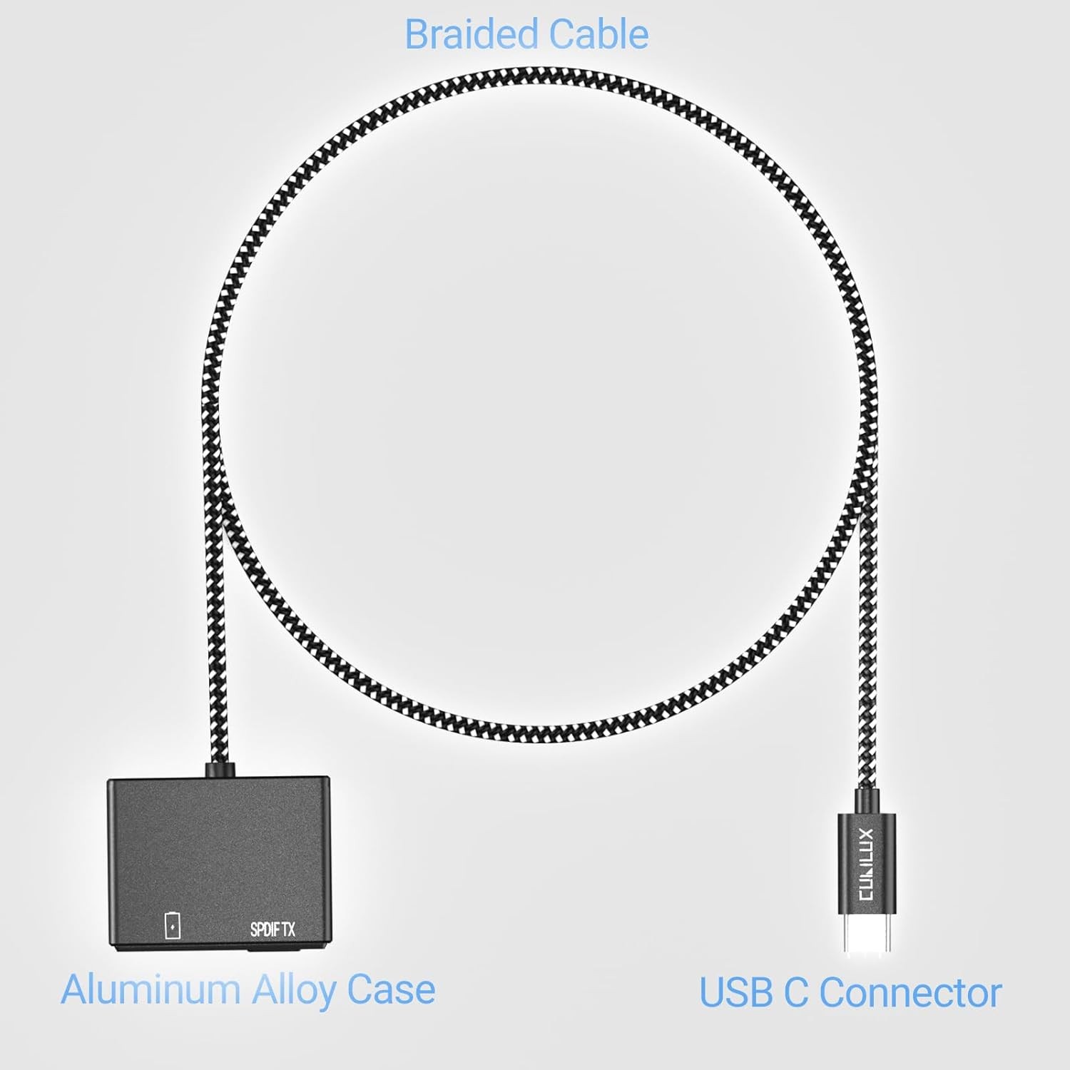 USB C to SPDIF Adapter with PD Charging,USB Type C to Toslink Optical Audio w...