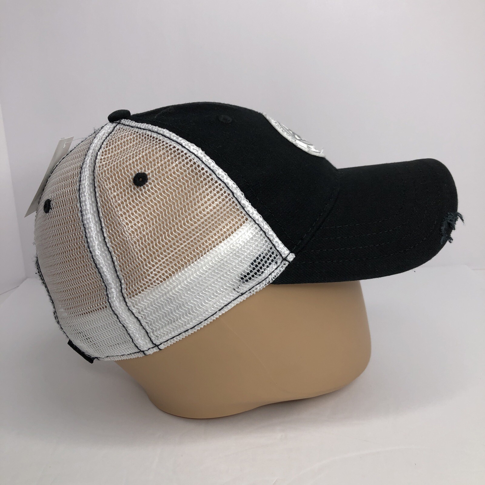 Margaritaville 1977 Hollywood Jimmy Buffet Black White Adj. Trucker Hat Cap New