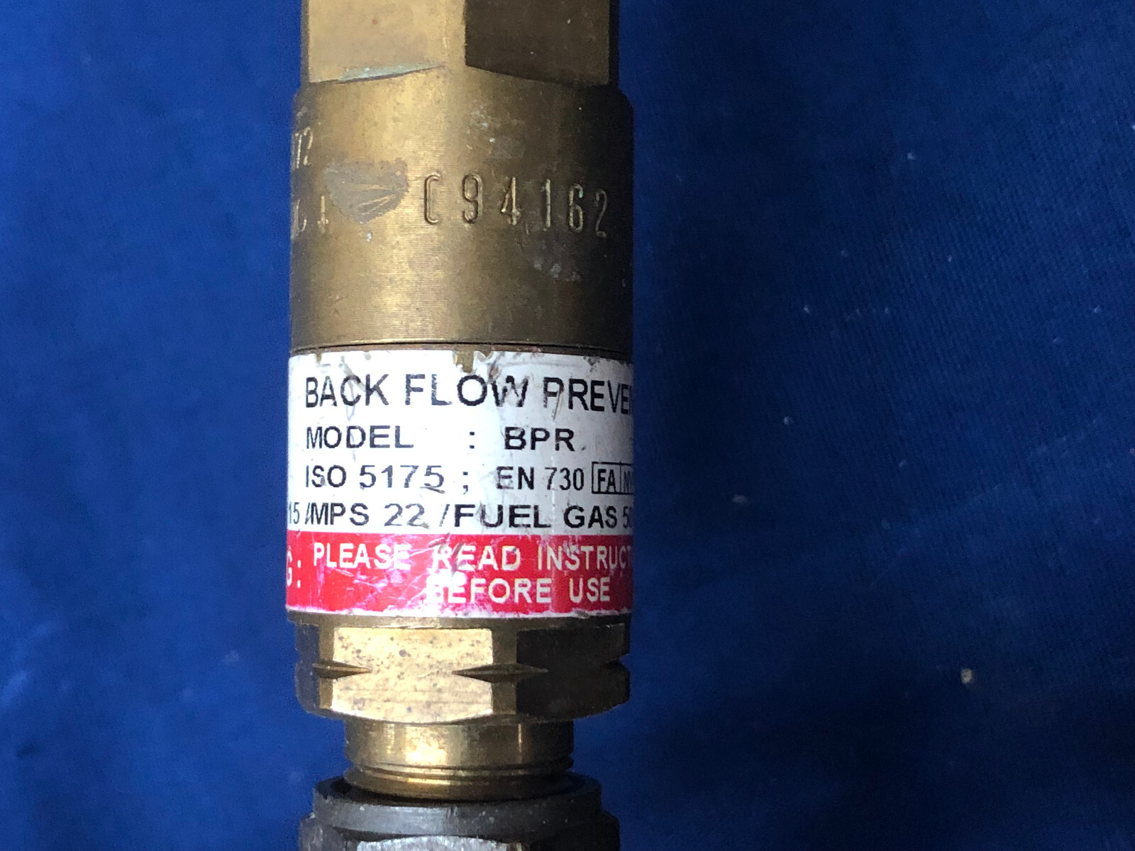 HARRIS Acetylene Regulator 47-50-CL w/ Back Flow Preventer - Used