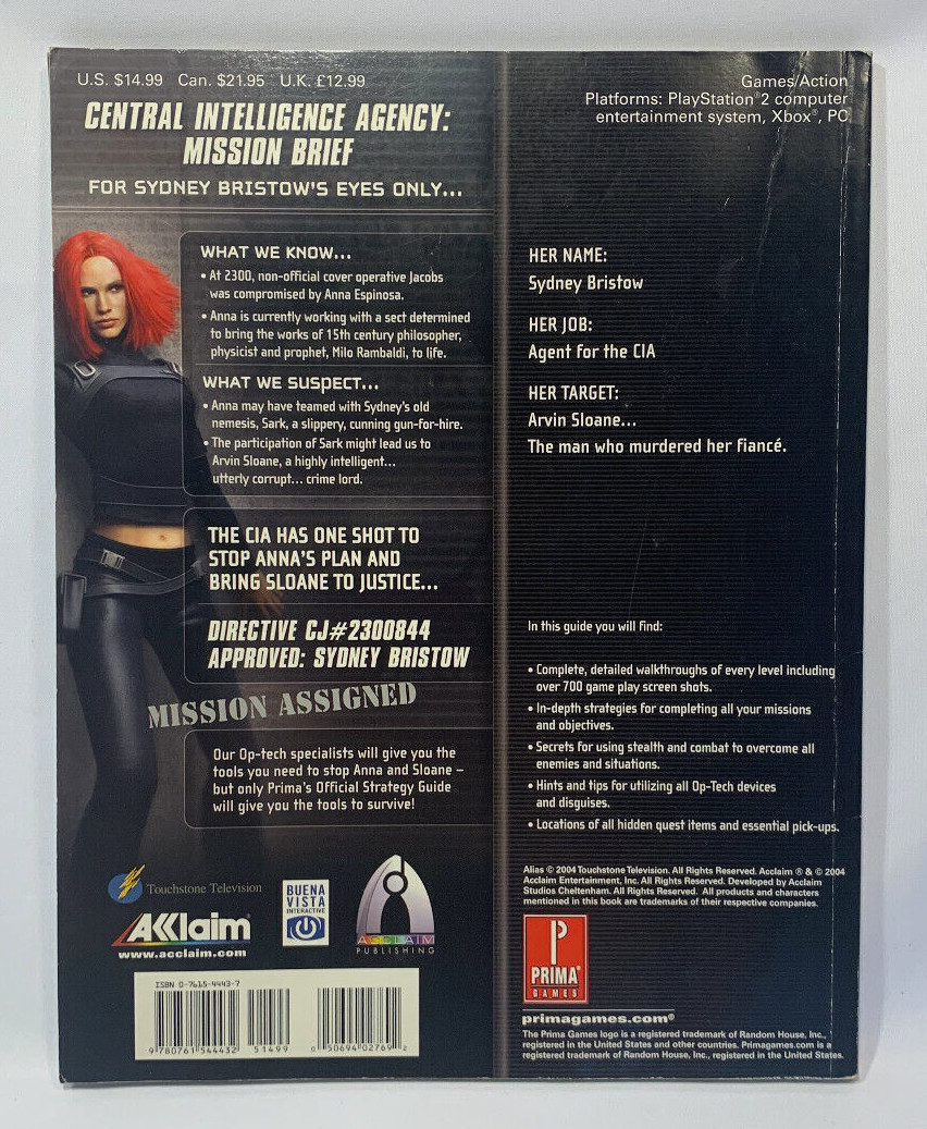 Prima Official Strategy Guide - Alias