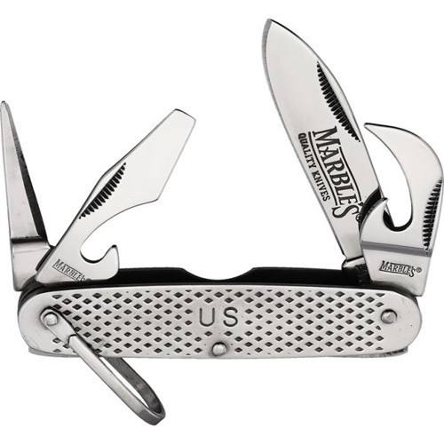 Marbles GI Utility Folder Stainless Multitool Knife