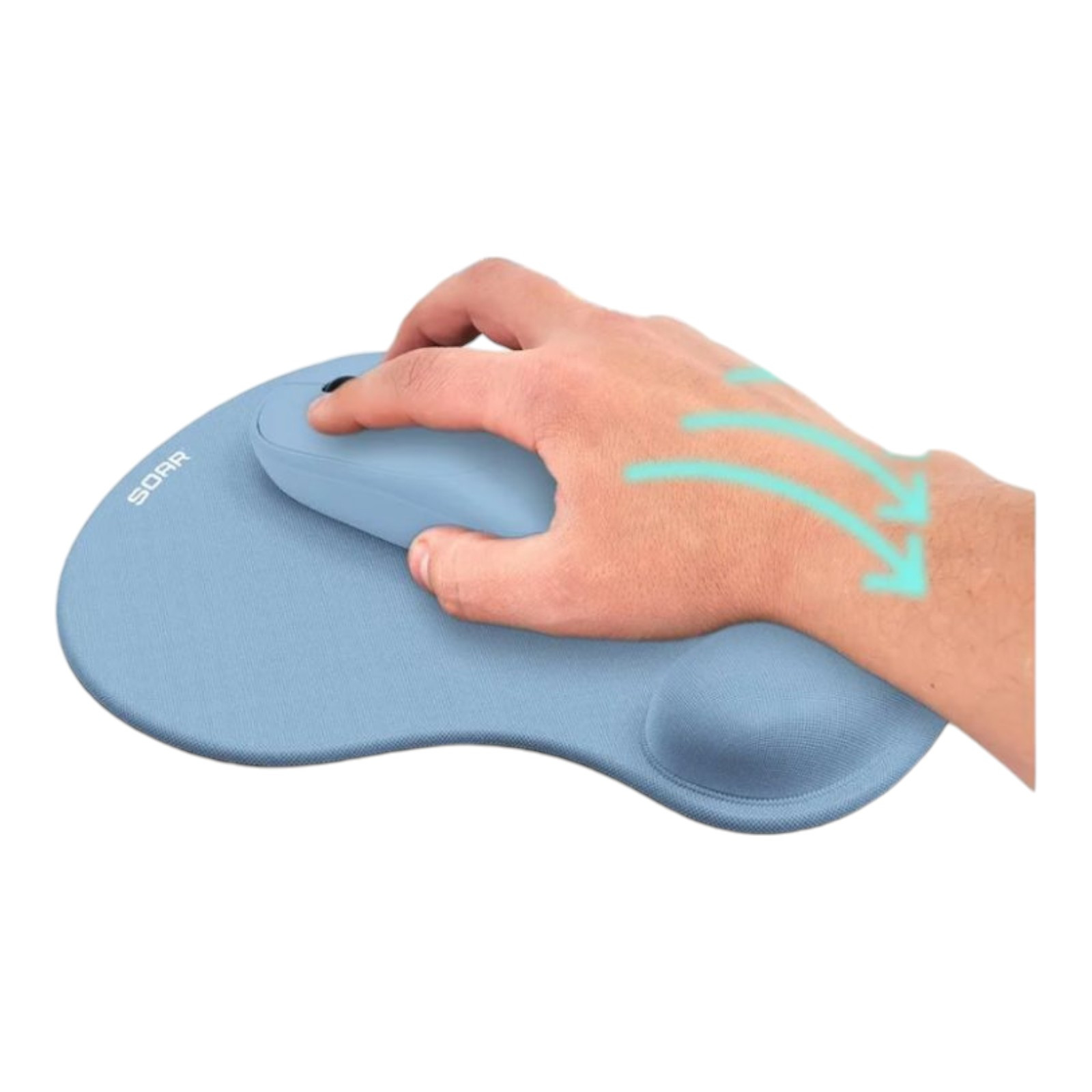 SOAR Wireless Optical Mouse + Memory Foam Mouse Pad NEW Sealed Purple