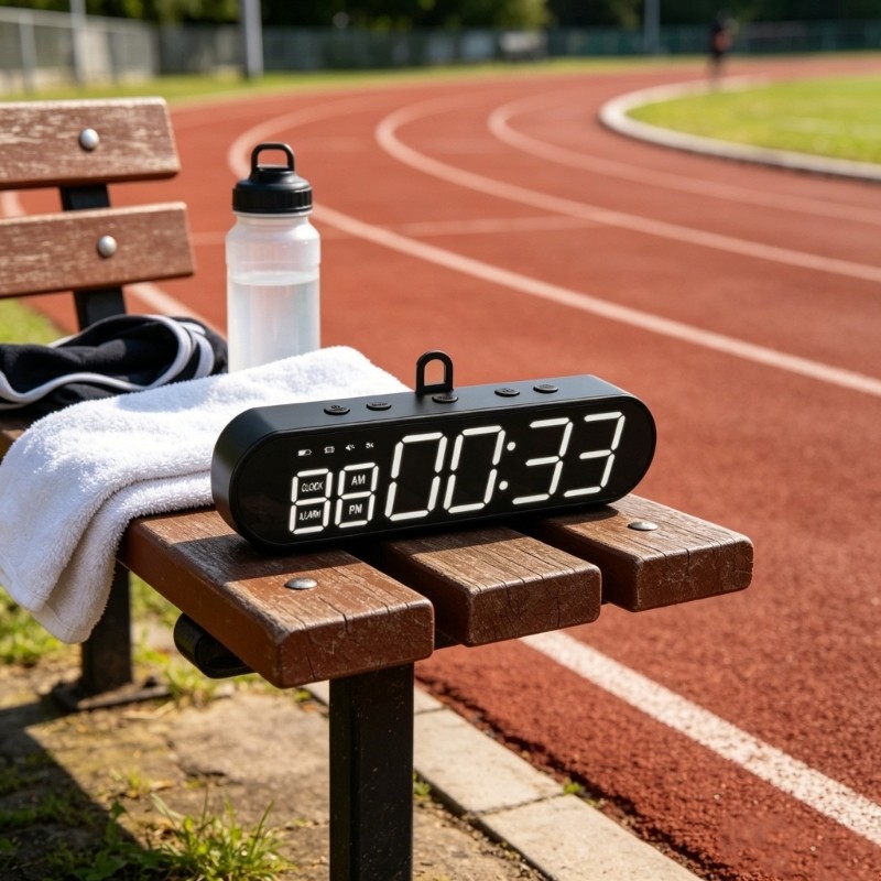 Gym Timer Clock Remote Control Fitness Interval Timer LED Digital Gym Wall Clock