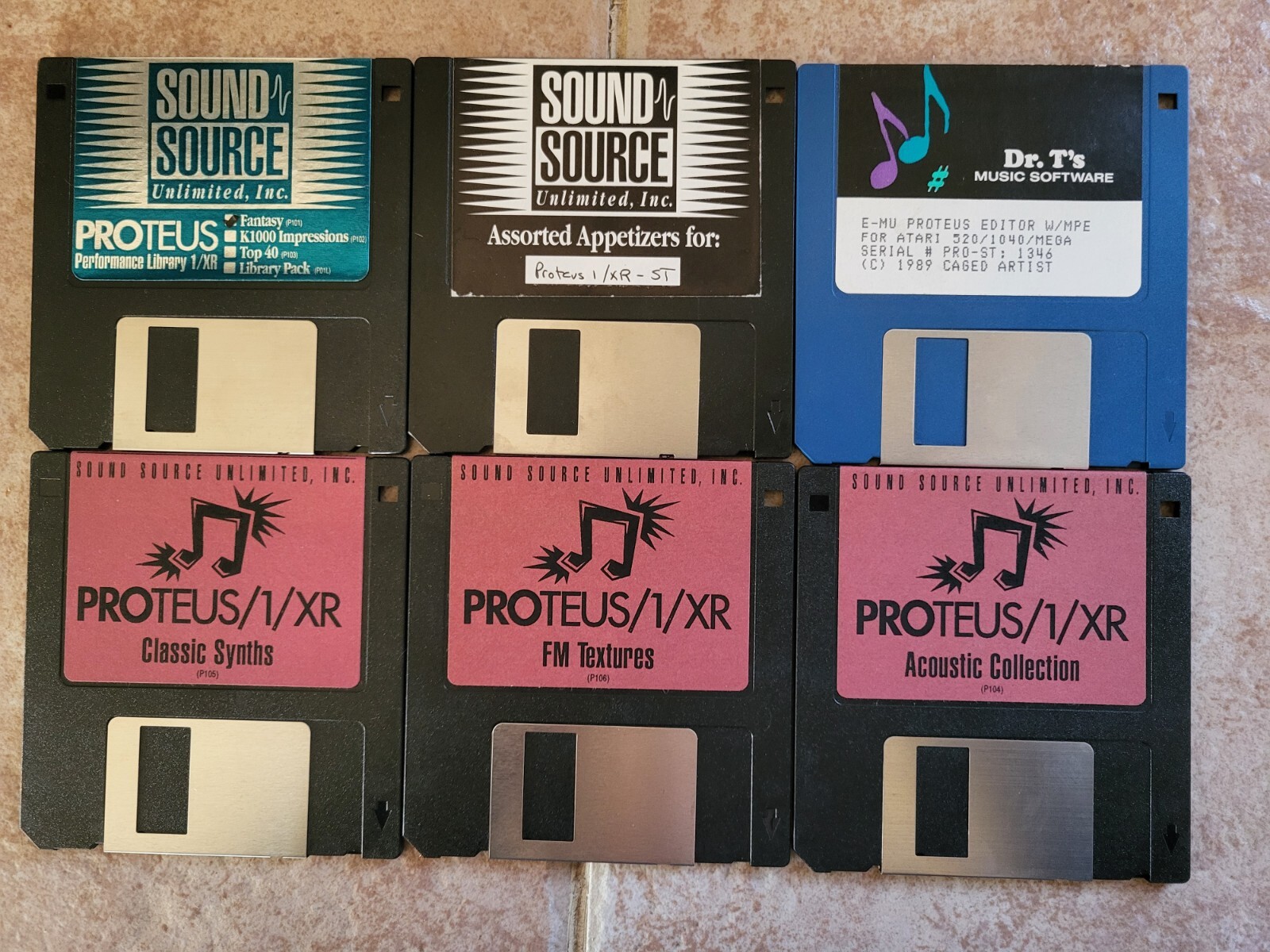 Dr T's E-MU Proteus 1 Editor w/ Sound Source Unlimited Sound Banks For Atari ST