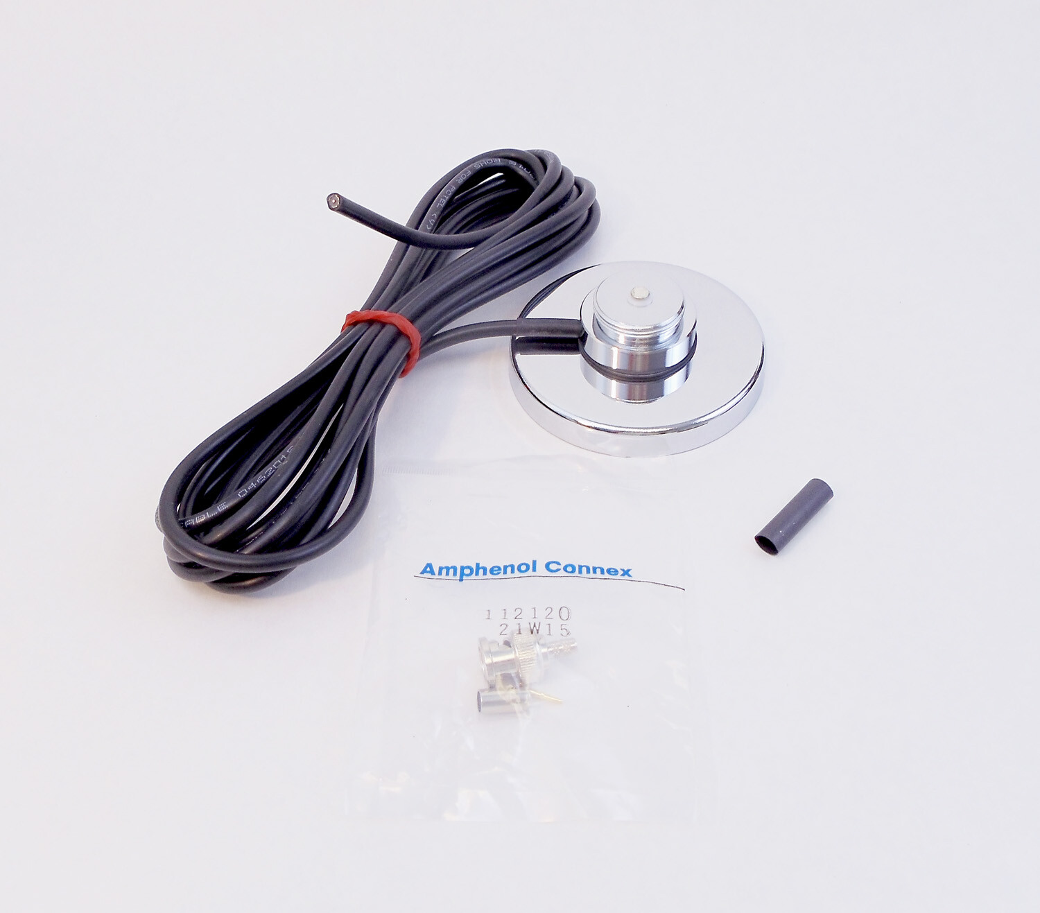 Pctel/Maxrad Gbn Maxrad - 3-1/4" Chrome Magnet Mount With 12' Rg58U Coax Cable &