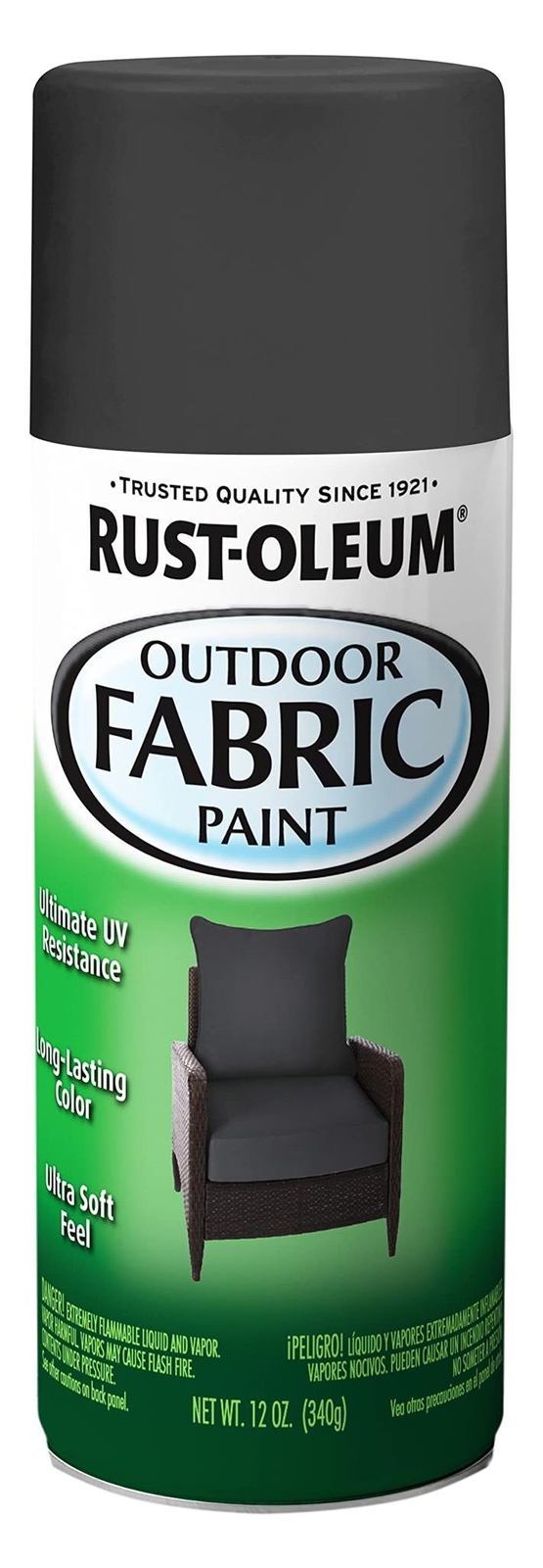 Rust-Oleum Outdoor Fabric Spray Paint, 12 oz, Graphite 379550