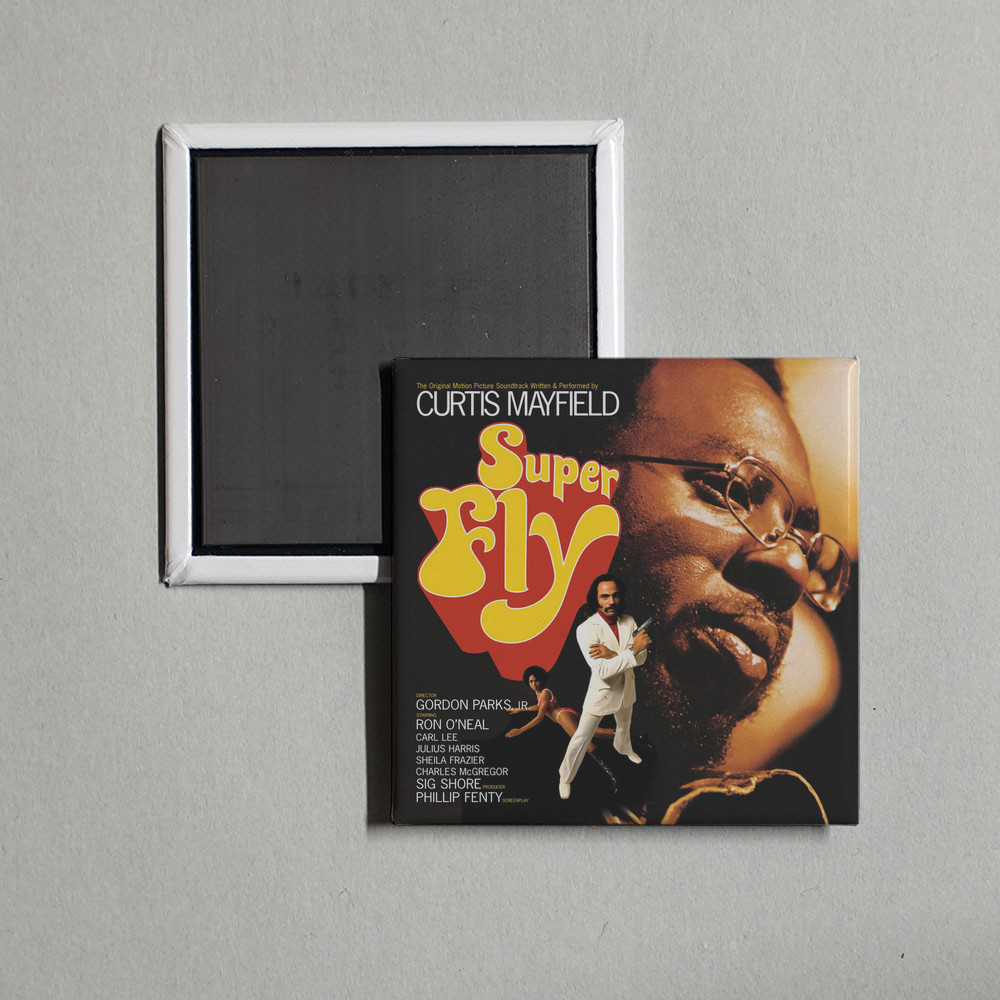Curtis Mayfield - Superfly (Original Soundtrack Album Cover Locker Fridge Magnet