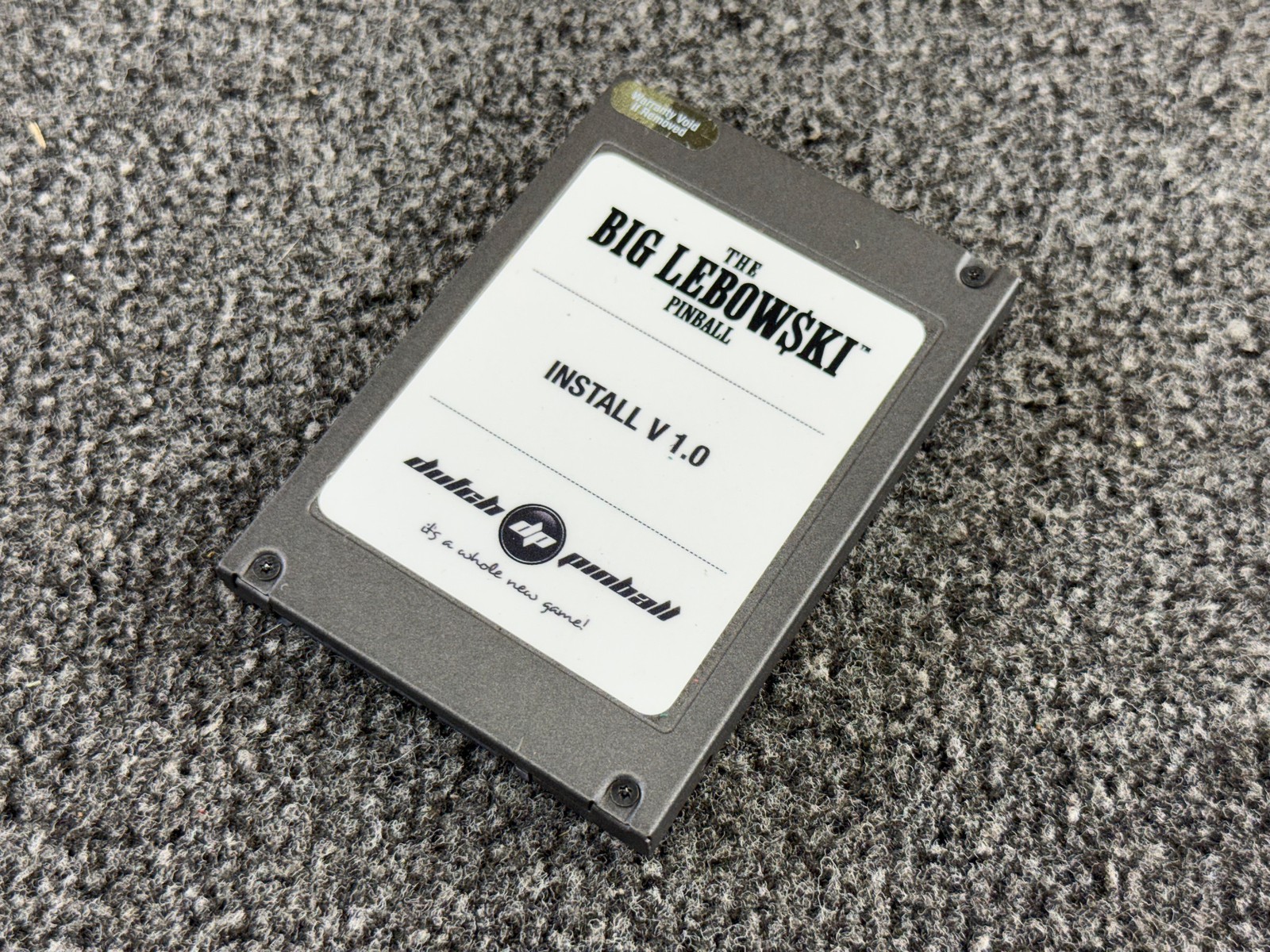 Dutch Pinball The Big Lebowski Pinball Machine ROM Software Card V 1.0 ORIGINAL