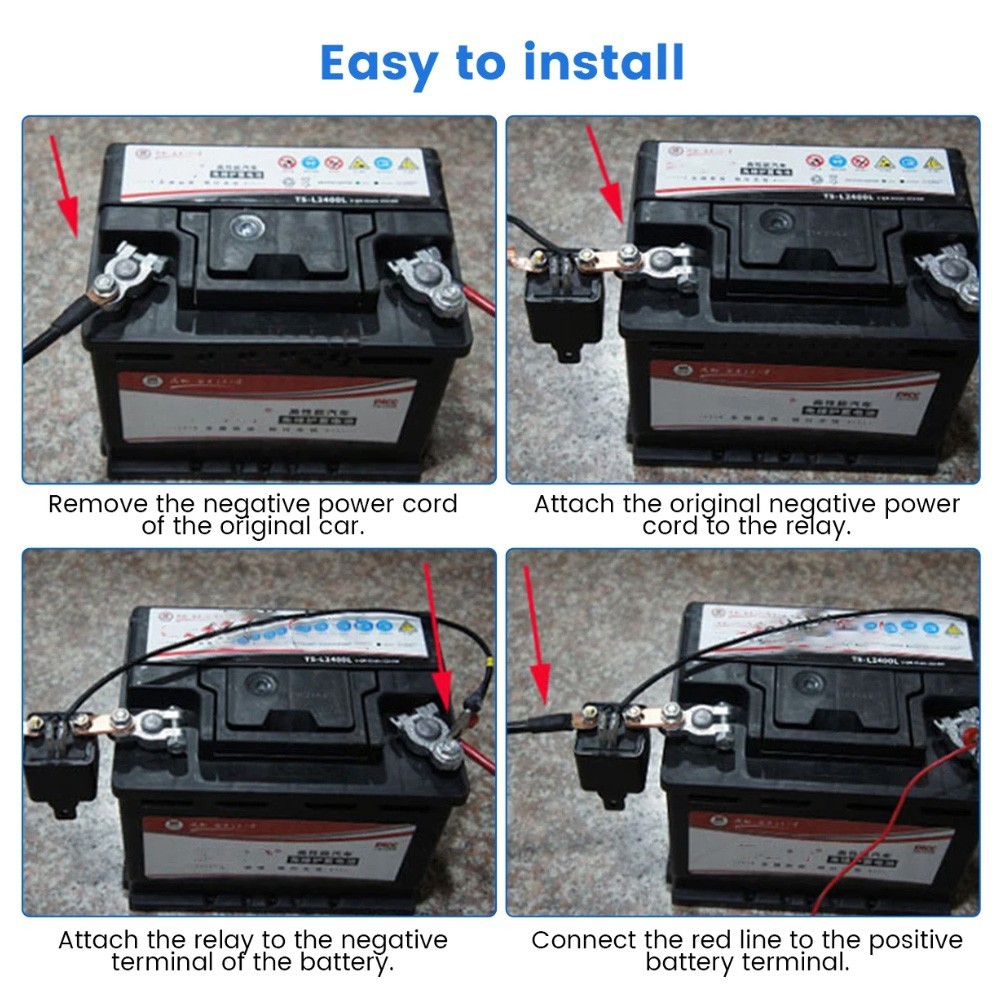 Car Battery Disconnect Switch Remote Control Power Kill Master Isolator Cut Off