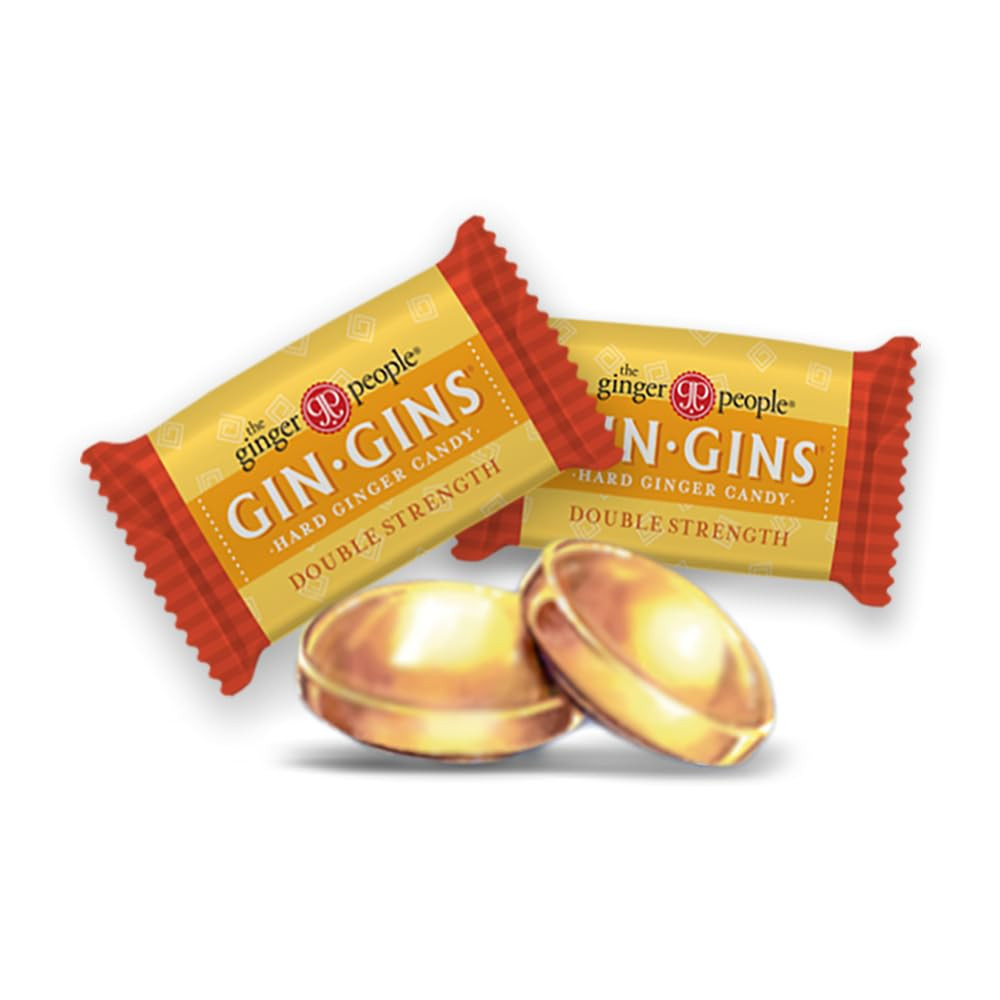 GIN GINS Double Strength Ginger Hard Candy – Natural Ginger Candy by – Individu