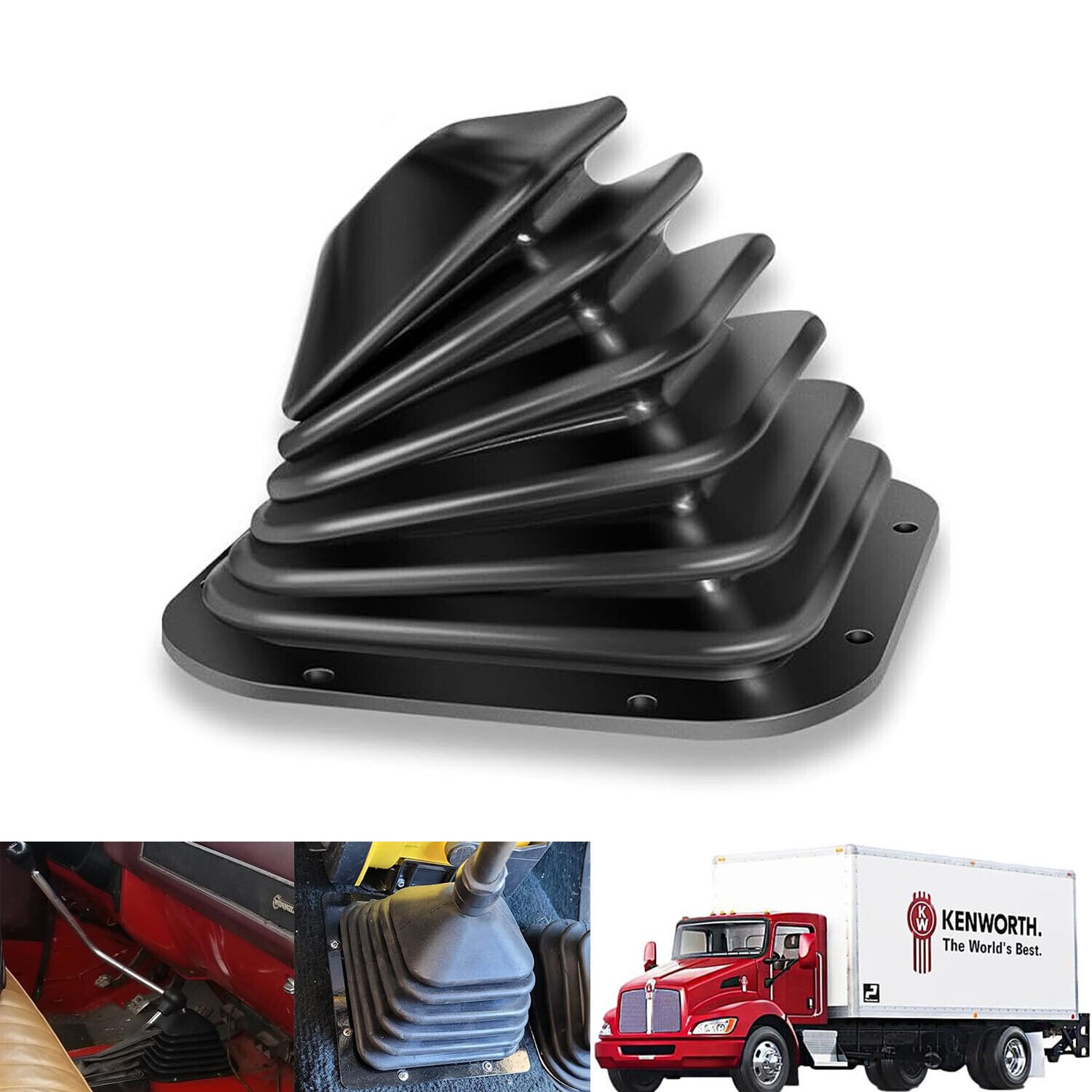 For Kenworth T170/270/300/370/600A/660/800/2000 W900 924-5405 Shift Boot Black