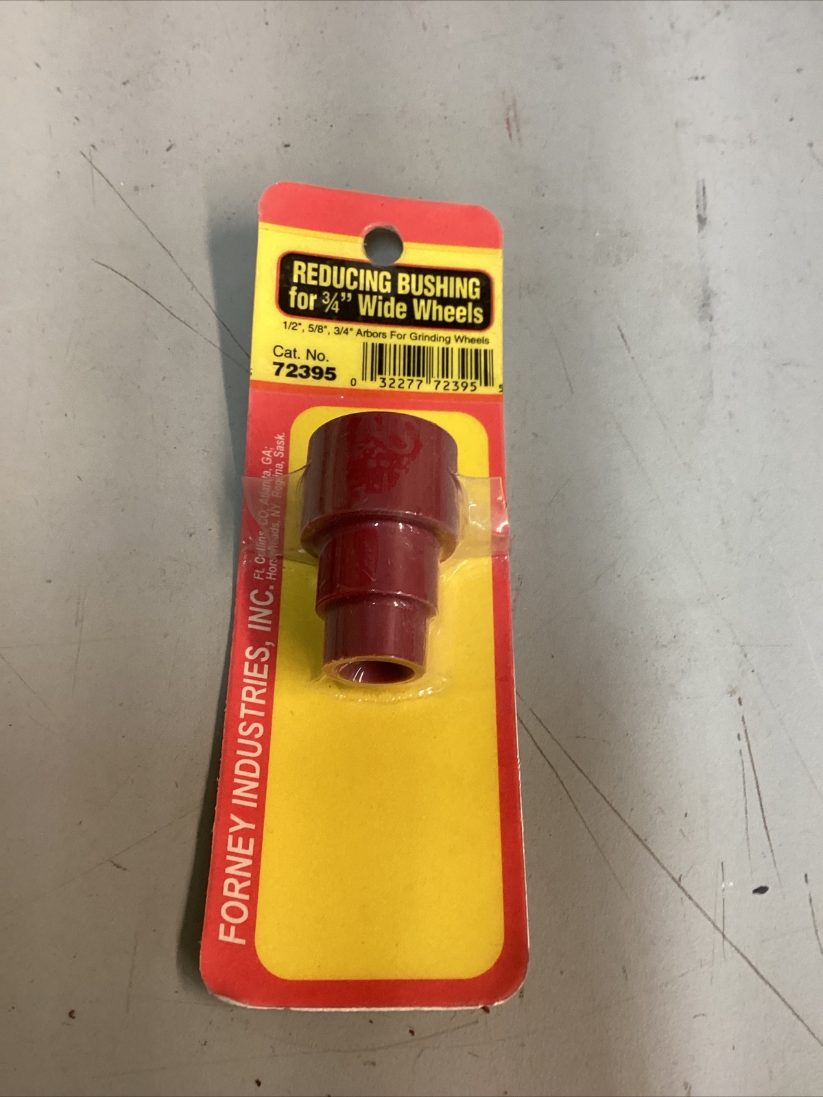Forney 72395 reducing bushing for bench grinder 1/2" - 3/4" shaft 5/8-1" wheel