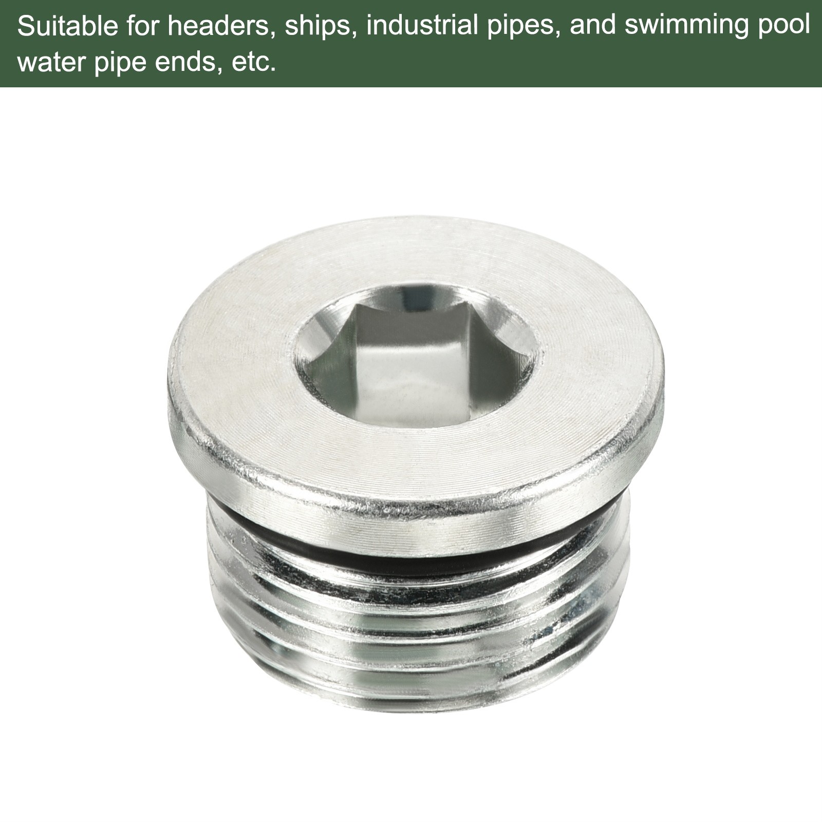 7/8-14UNF Pipe Plug,for Terminate Pipe Ends (Silver)