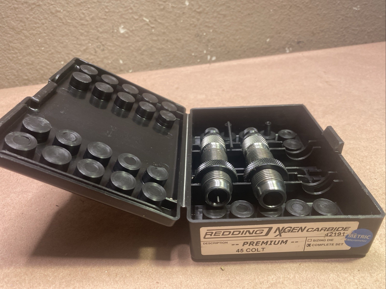 Redding Premium Handgun 3-Die Set .45 Colt Metric 42191 (incomplete Set)