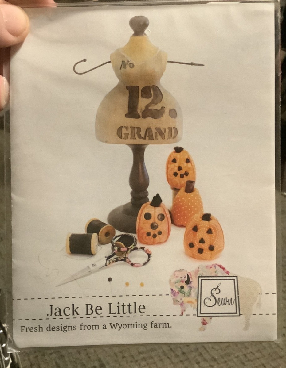 Jack Be Little stuffed pumpkin pattern by Sewn