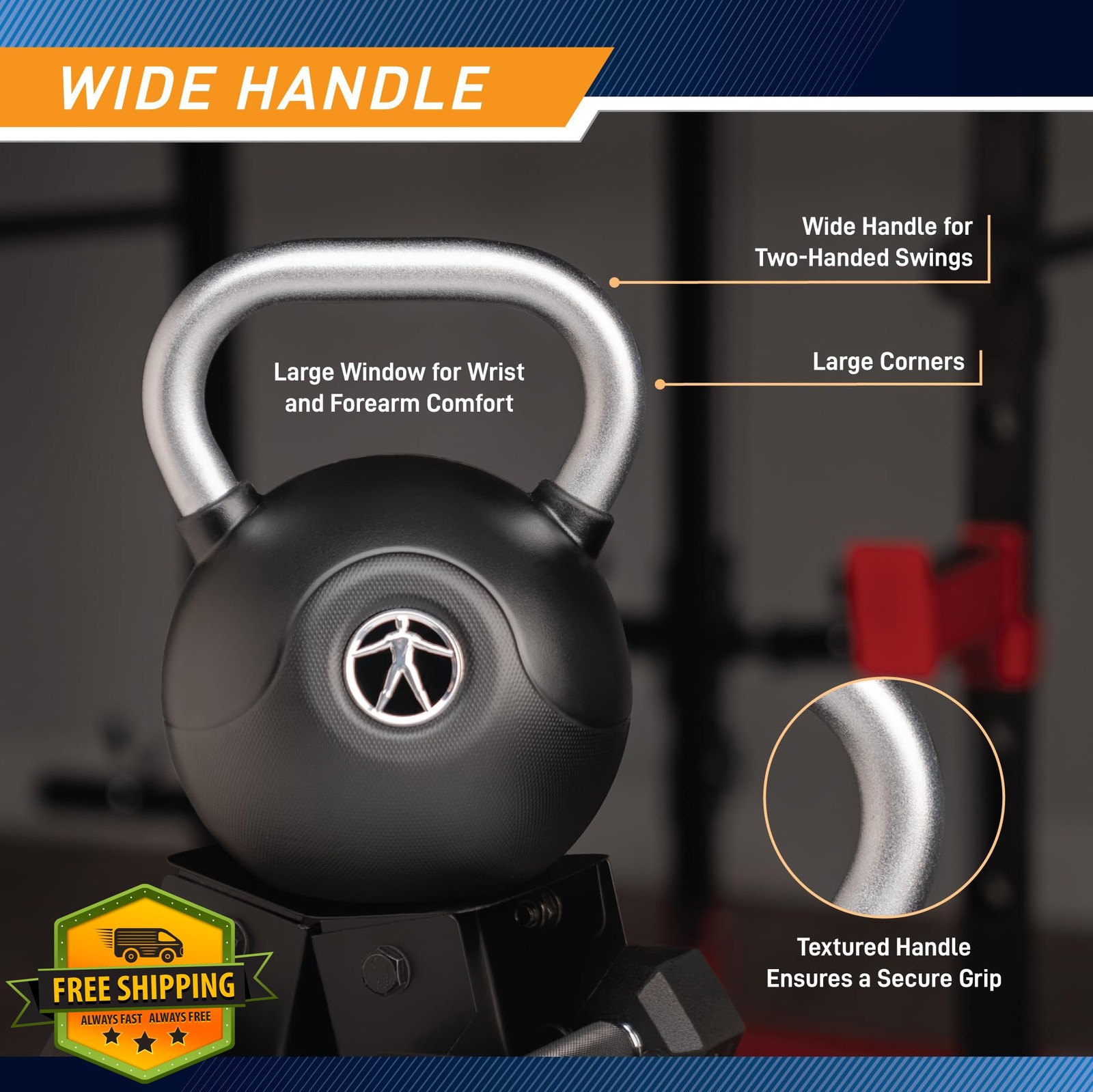 Marcy Kettlebell PU Coated 10-40 LB Steel Handle Strength Training Gym