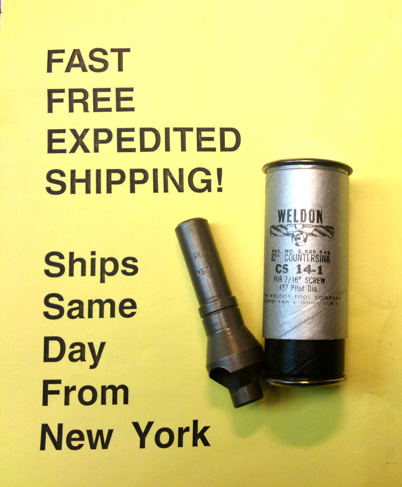Weldon CS 14-1  82° Countersink; 7/16" Screw; .437 Pilot - SHIPS SAME DAY!
