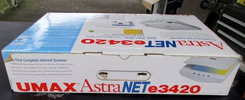UMAX ASTRA NET E3420 FIRST COMPLETE INTERNET SCANNER--NEW IN BOX!!!!!!