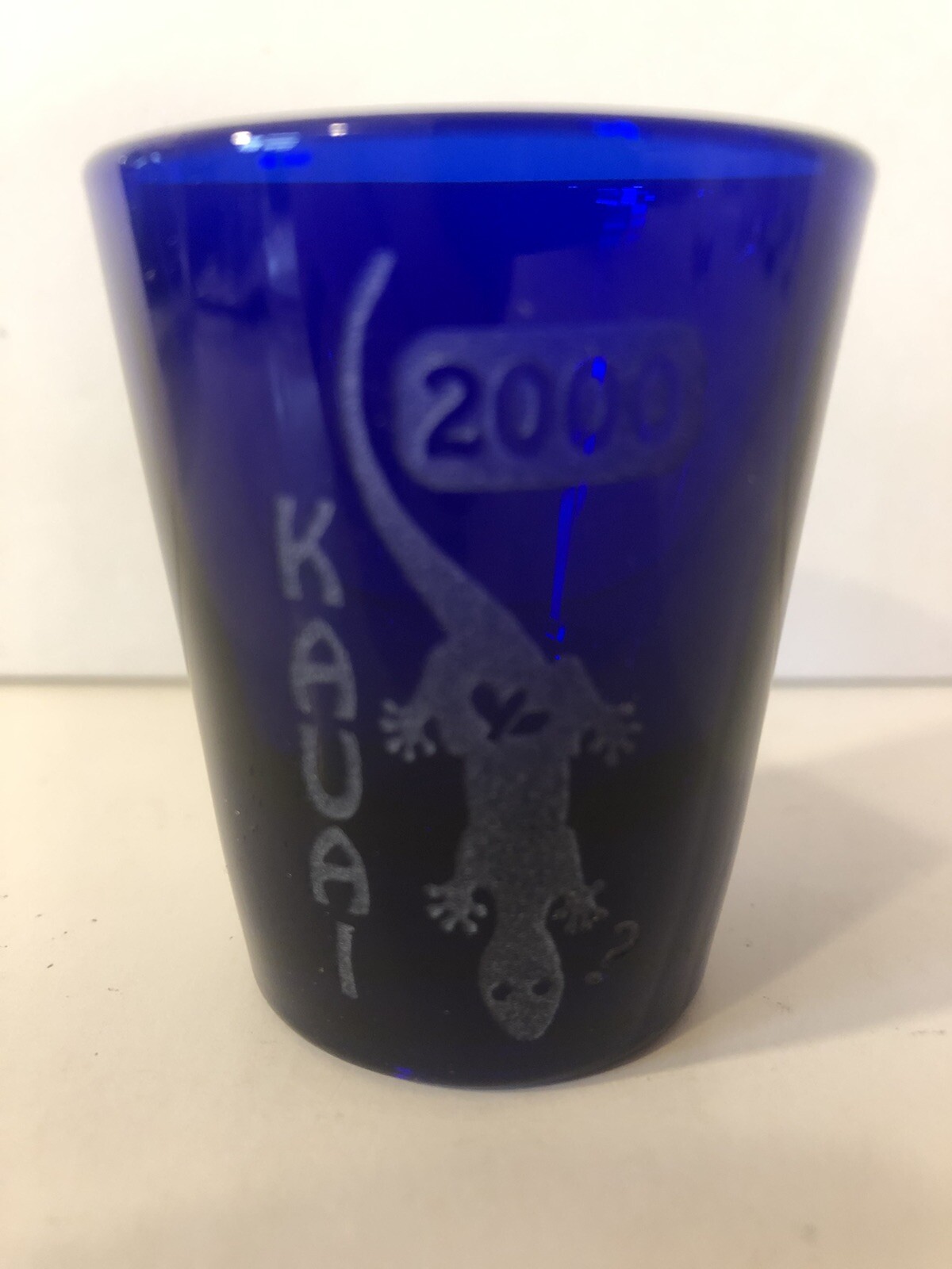 Kauai 2000, Lizard shot glass, COMBINED SHIP $1 PER MULTIPLE