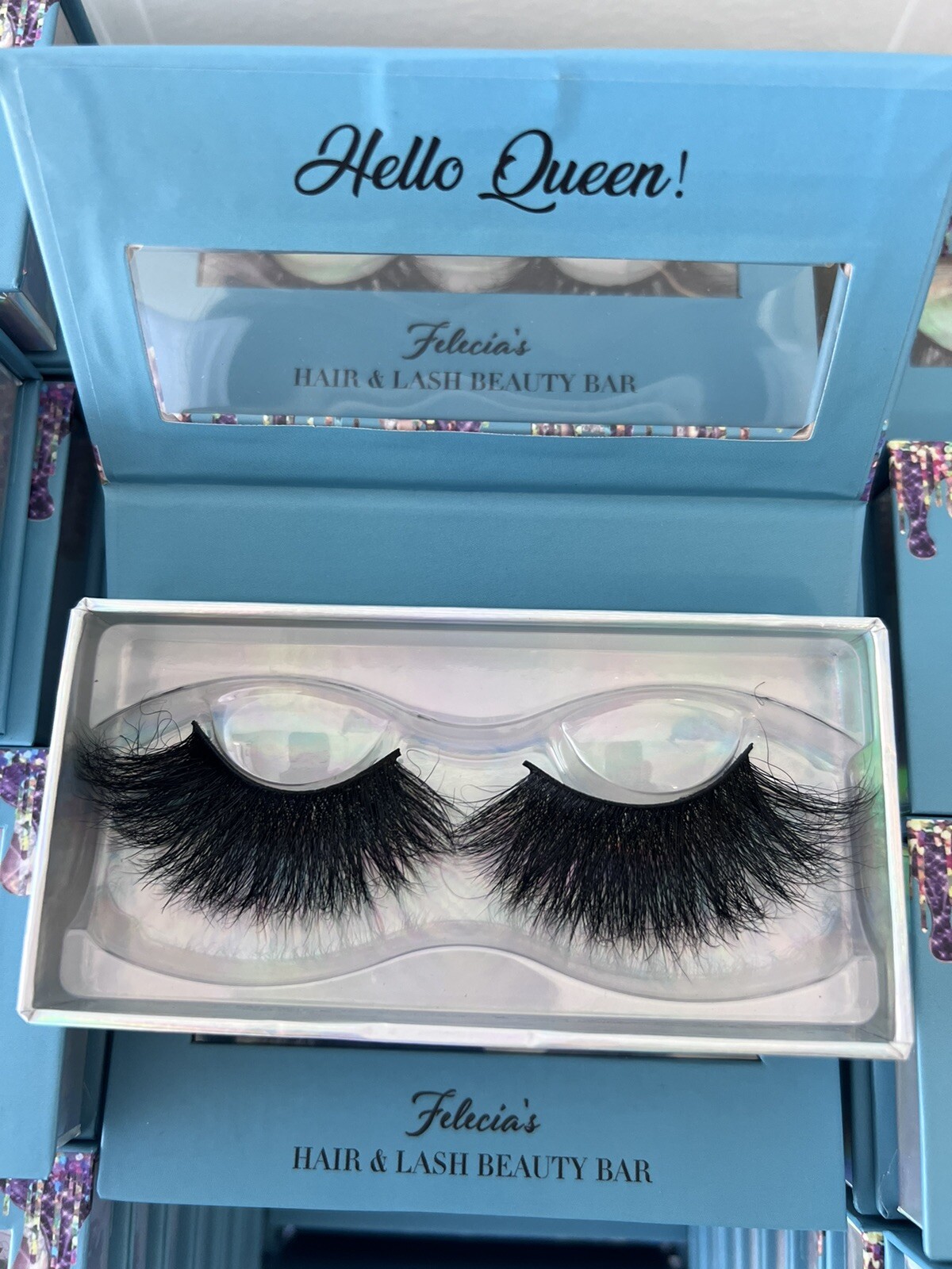 Mink Lashes fluffy false eyelashes, 18mm Dramatic look, Cat eye Apperance