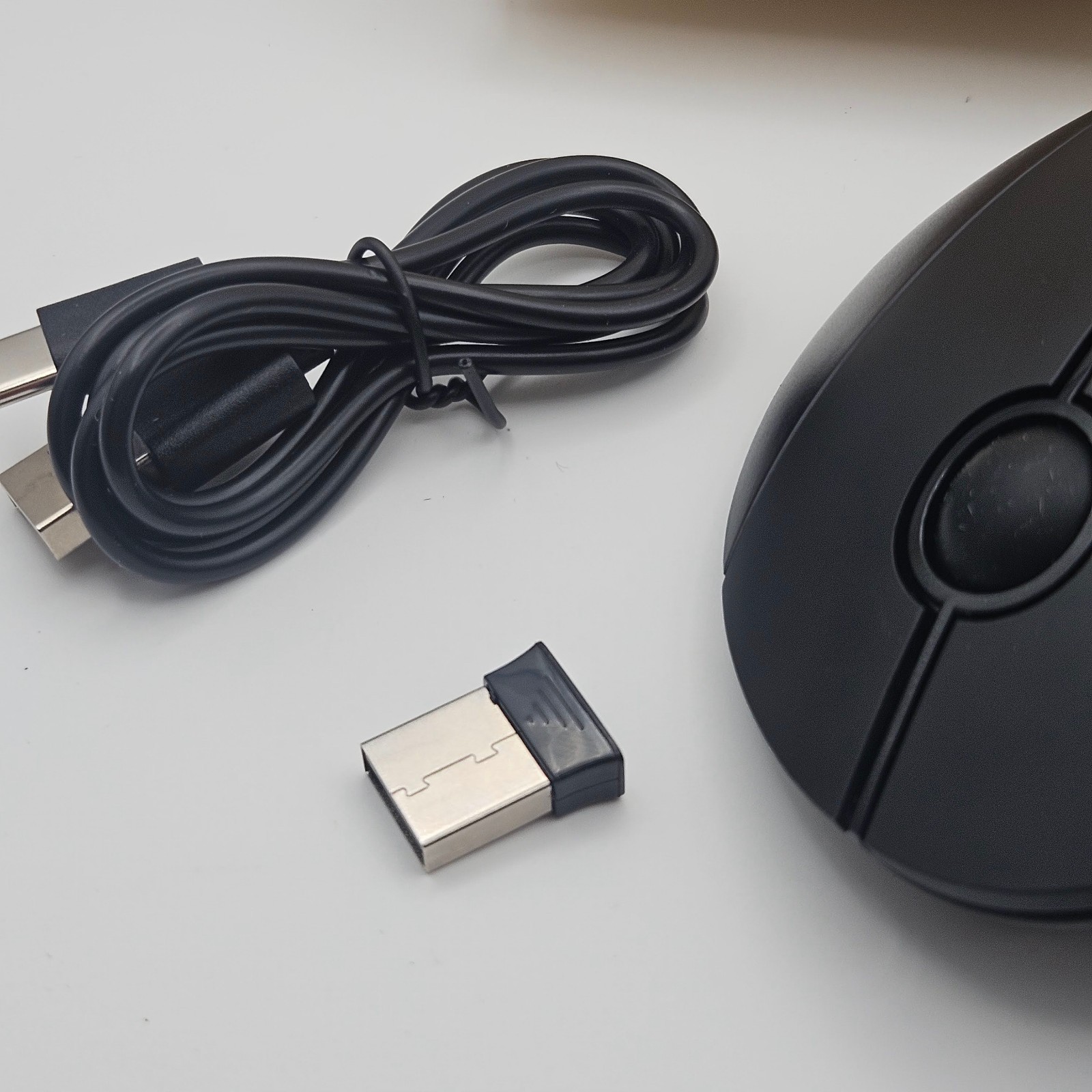 Seenda Wireless Trackball Mouse Bluetooth USB Ergonomic Rechargeable BLACK