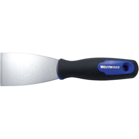 Westward 46A902 Putty Knife, Straight, Carbon Steel, 2"W