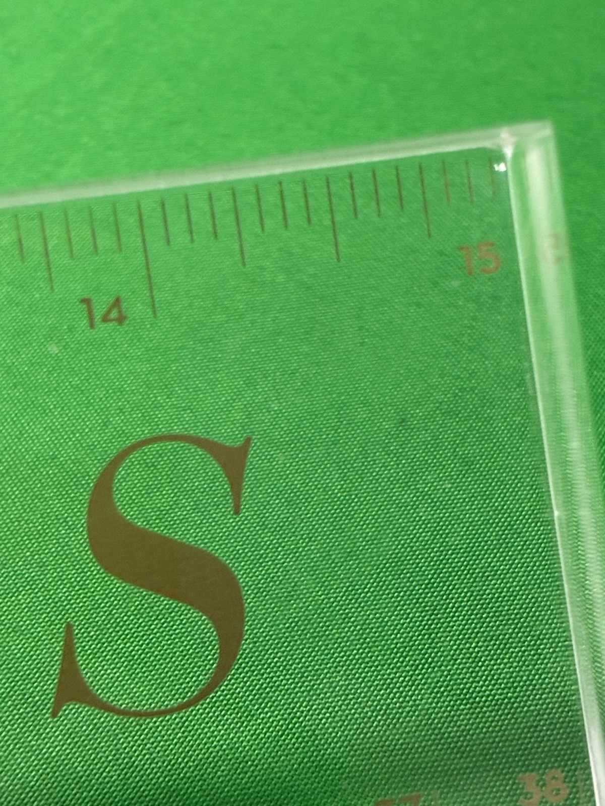CLEAR GLASS RULER “Fashion Has No Rules” 15 Inches Rare ** FREE SHIPPING *