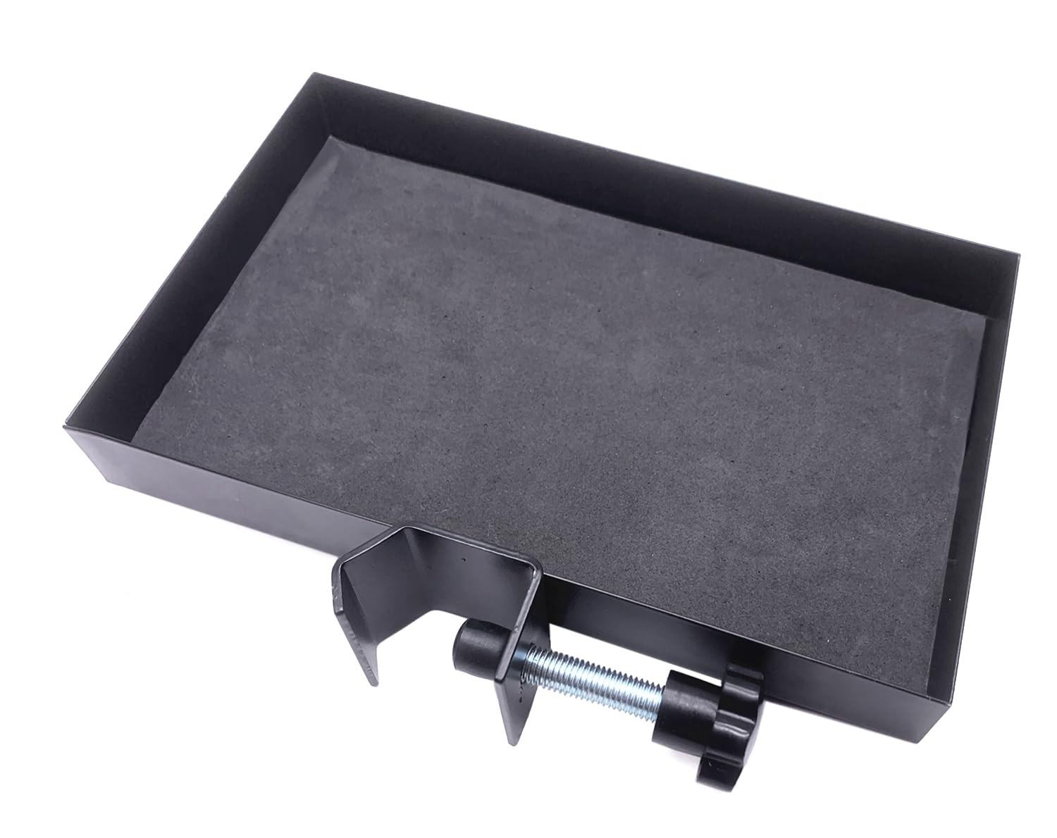 Microphone Stand Attachment ClampOn Music Tray Metal Rack Shelf 10x6 Inch