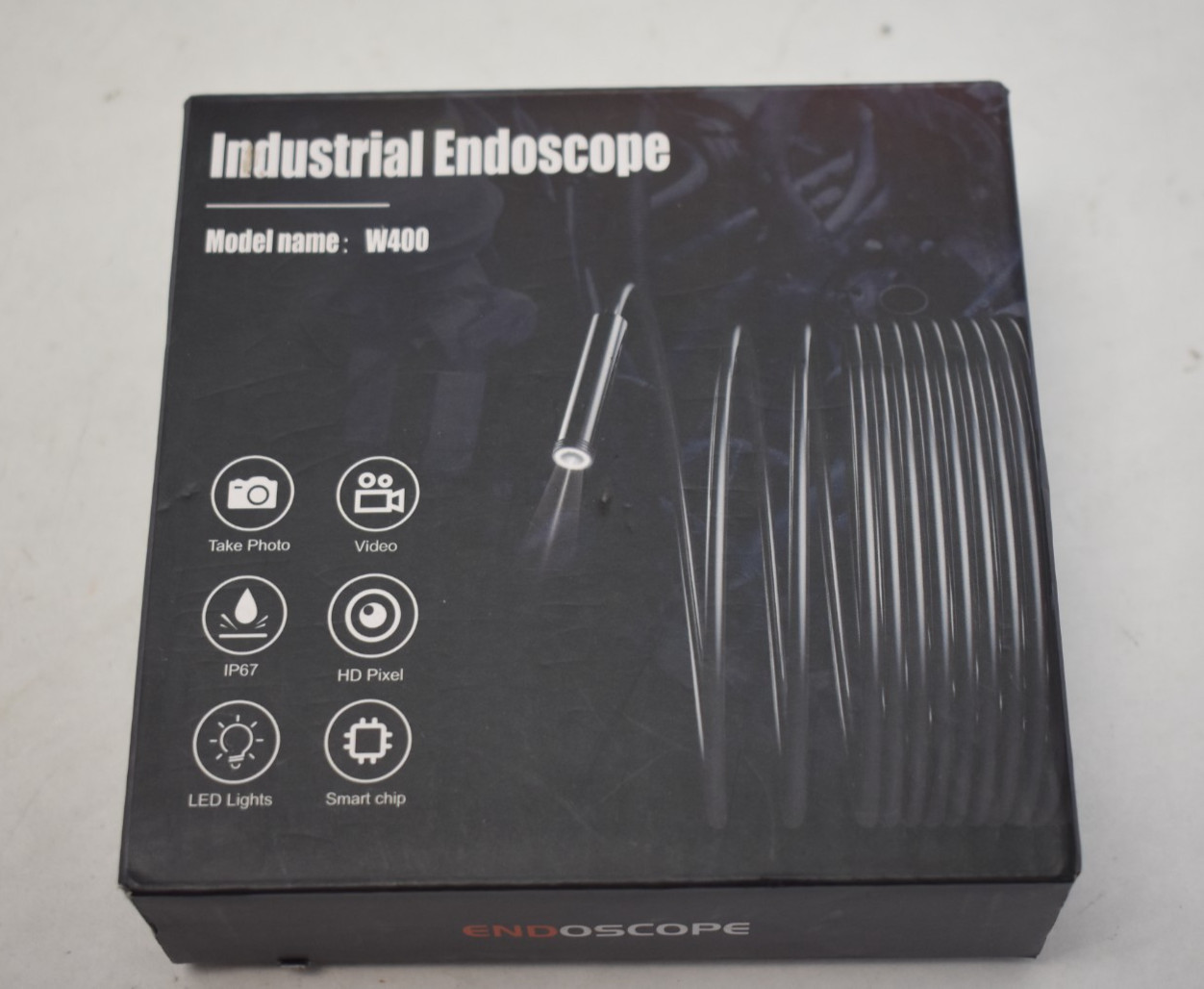 Industrial Endoscope Camera with Light 1920P HD Borescope 8-in-1 Interface